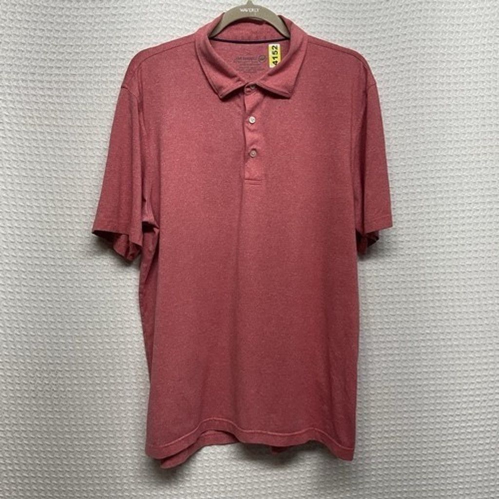 Vineyard Vines Jim Nantz By Vineyard Vines Red Solid Polo Shirt Men L Size US L / EU 52-54 / 3 - 8 Thumbnail