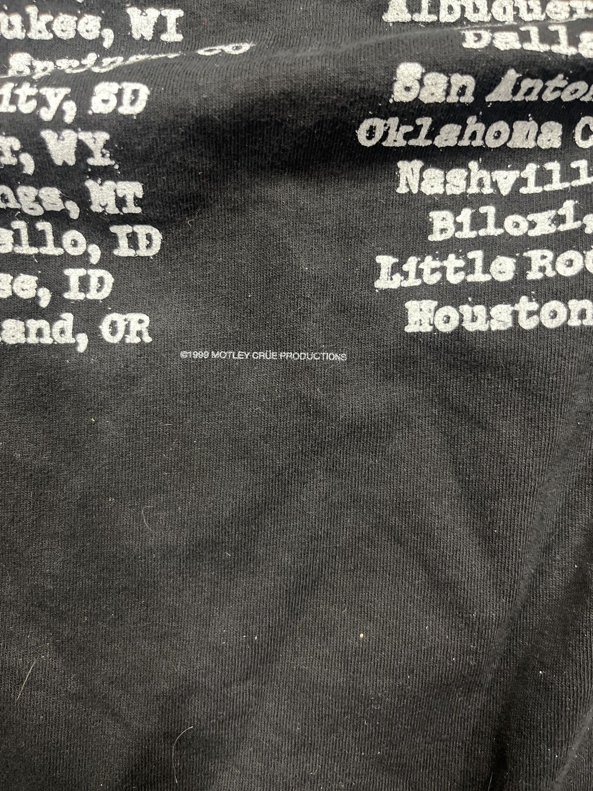 Band Tees × Brockum × Vintage VTG 1999 Mötley Crüe Maximum Rock Tour Tee Size US XL / EU 56 / 4 - 7 Thumbnail
