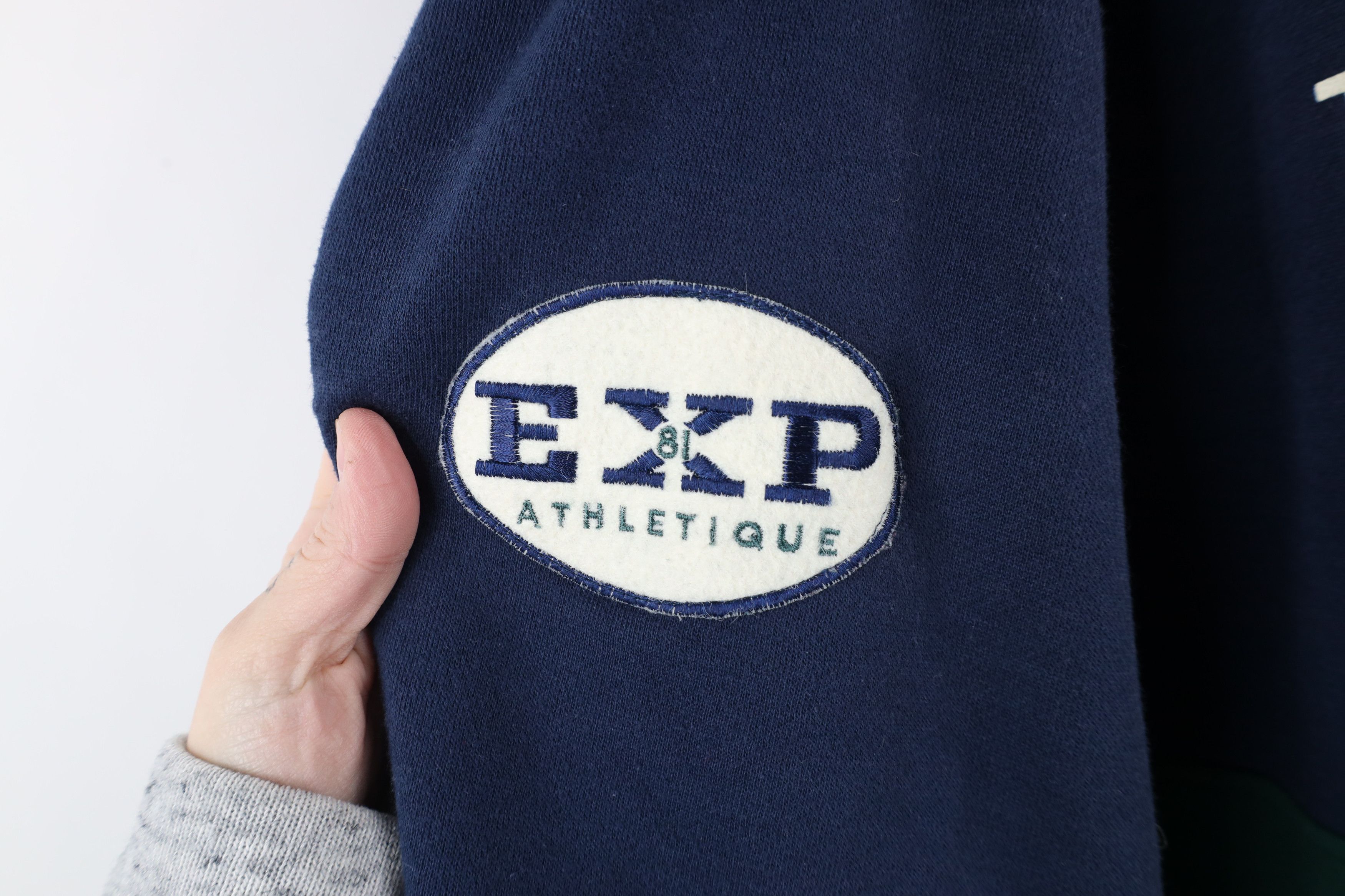 Vintage Vintage 90s Streetwear Fit Paris Half Zip Hoodie Sweatshirt Size L / US 10 / IT 46 - 4 Thumbnail