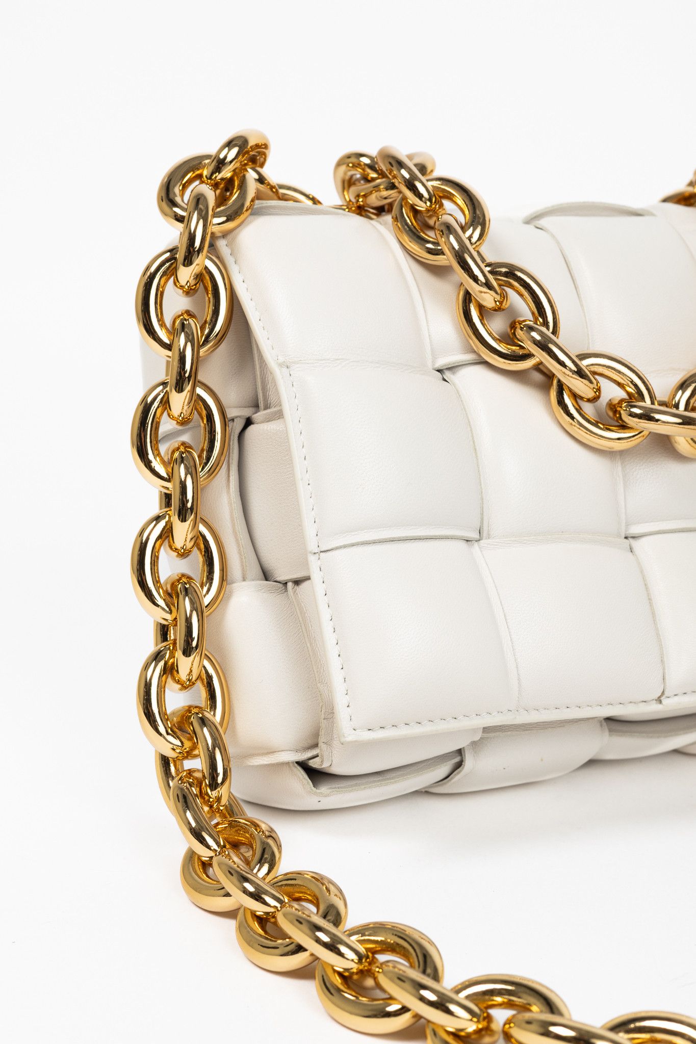 Bottega Veneta Bottega Veneta Maxi Chain Cassette Intreccio-Lambskin Bag Size ONE SIZE - 7 Thumbnail