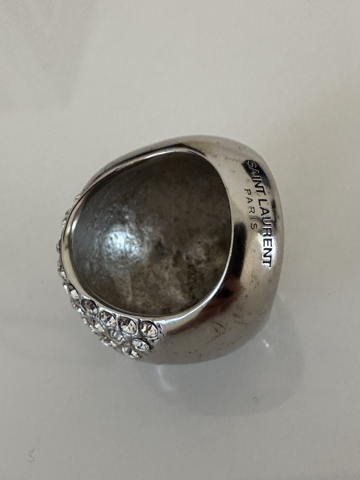 Saint Laurent Paris SAINT LAURENT Crystal-Embellished Ring Size ONE SIZE - 11 Thumbnail