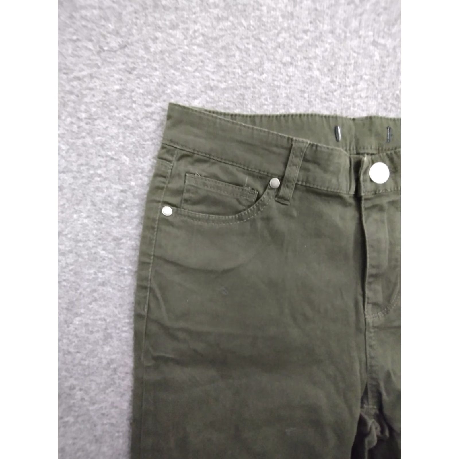 Buffalo David Bitton Buffalo David Bitton Jeans Olive Green Skinny Stretch 4 Women's Jeans 28 Inseam 5-Pocket Mid Rise Denim Size 27" / US 4 / IT 40 - 7 Thumbnail