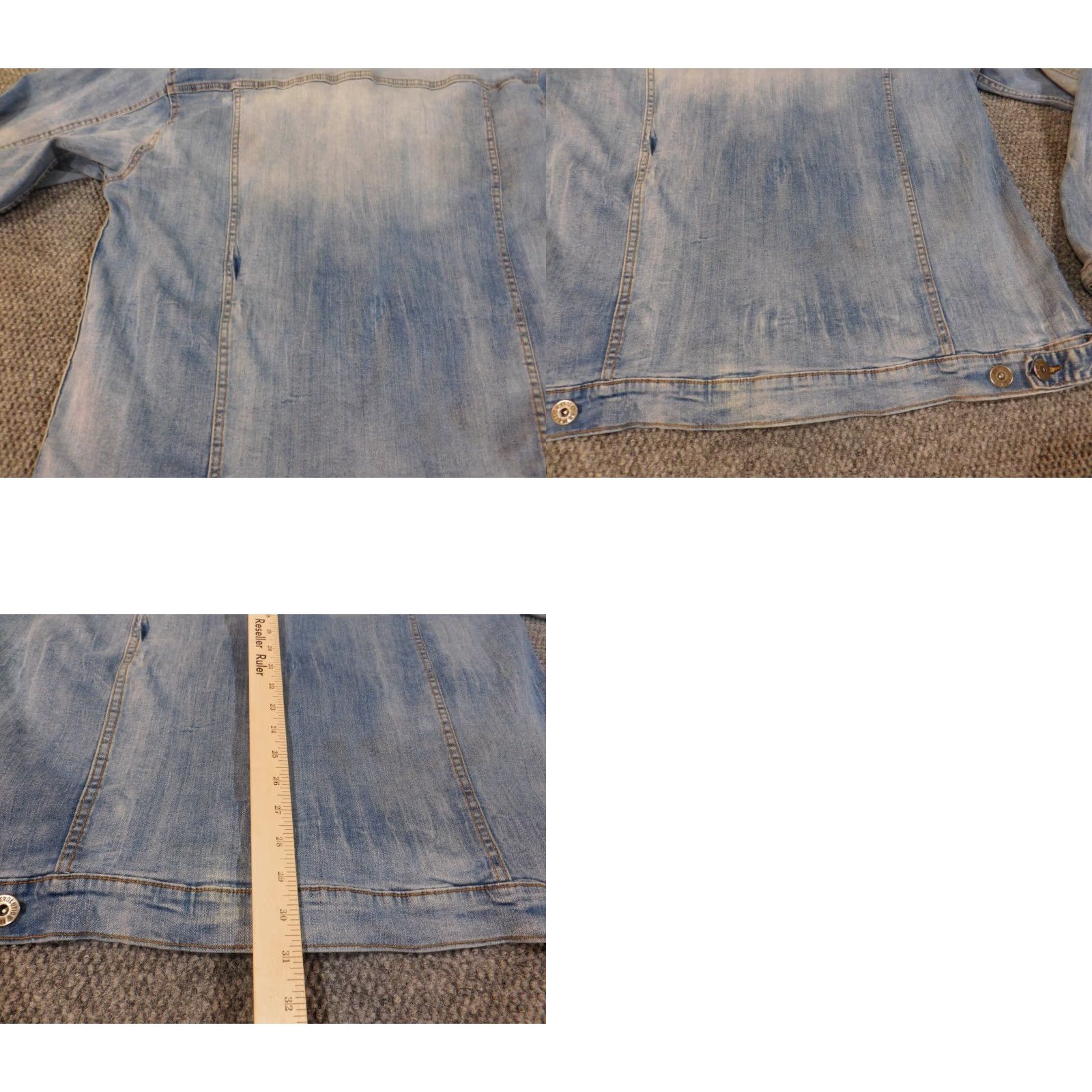 Vintage Evolution Jacket Mens L Denim Button Zip Blue 90s Workwear Classic Retro Size US L / EU 52-54 / 3 - 8 Thumbnail