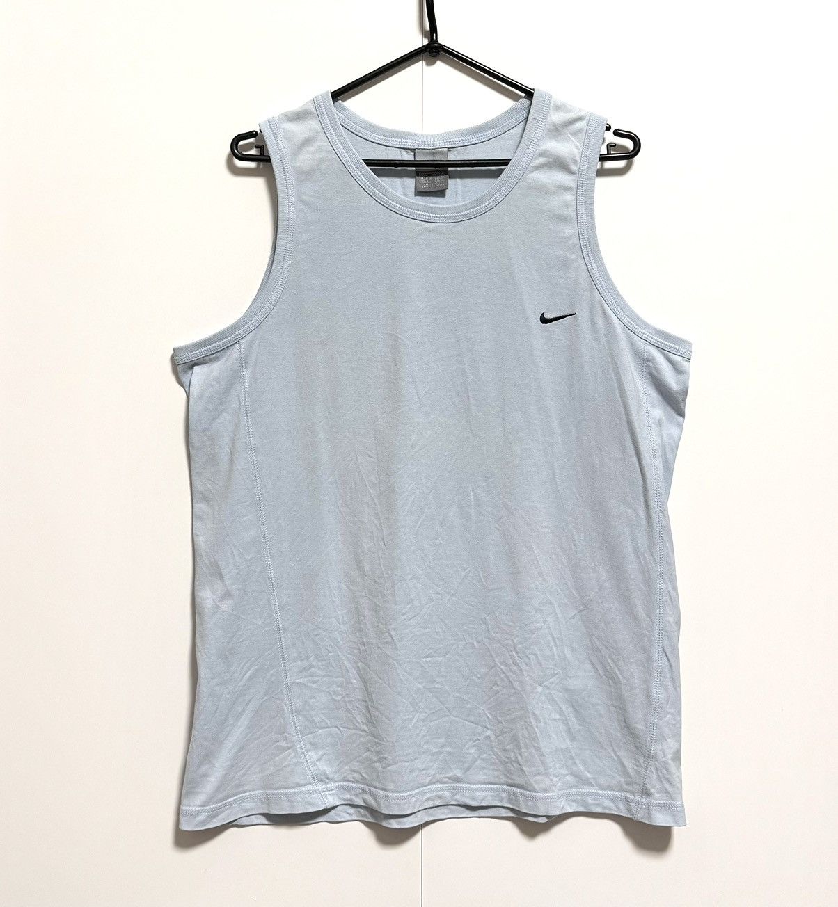 Nike × Vintage Nike Light Blue Sleeveless Tank Top Size US L / EU 52-54 / 3 - 1 Thumbnail
