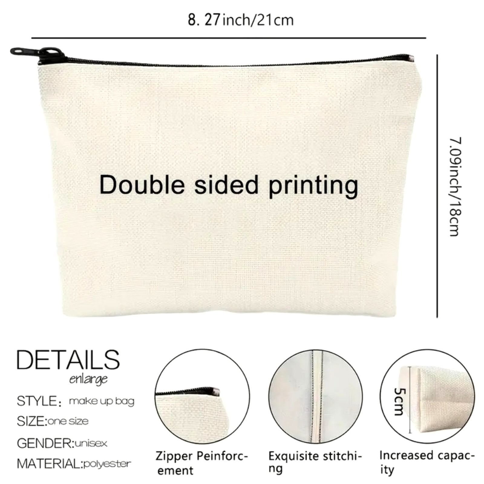 Other Boss Lady Cosmetic Bag 8" x 7" Size ONE SIZE - 6 Thumbnail