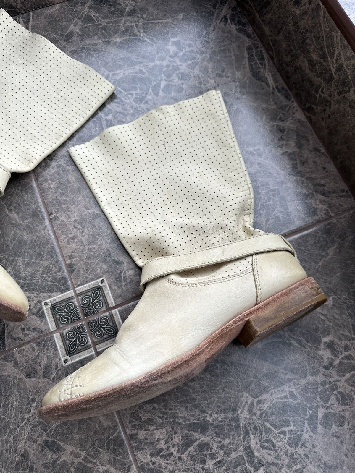 Marithe + Francois Girbaud Vintage Marithé François Girbaud Leather Ankle Boots Women Size US 8.5 / IT 38.5 - 8 Thumbnail