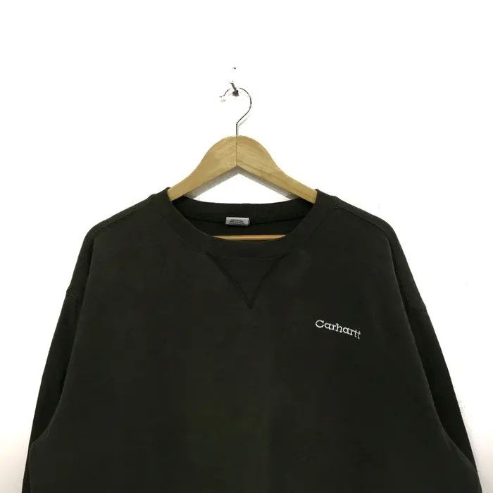 Carhartt Vintage CARHARTT Reverse Weave Embroidered Logo Sweatshirt Size US XL / EU 56 / 4 - 2 Thumbnail