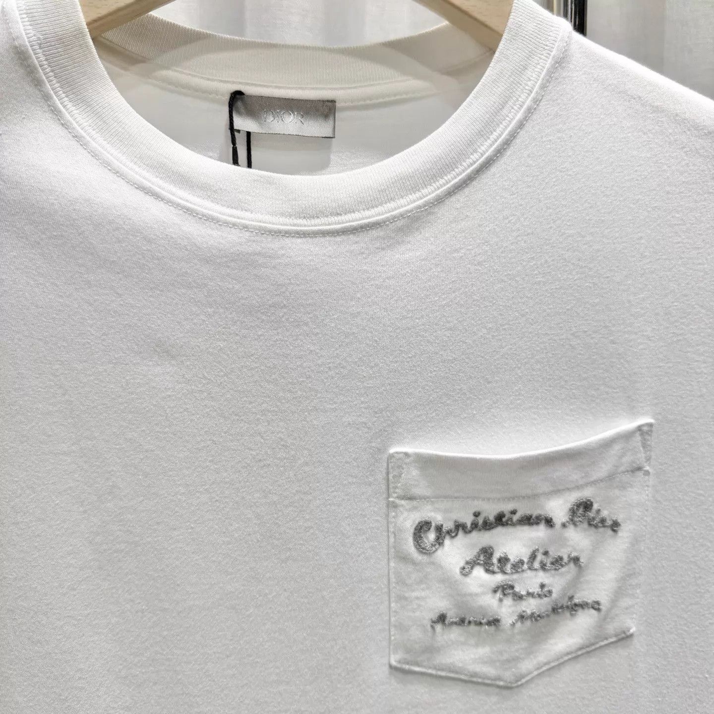 Dior DIOR White Embroidered Logo T-Shirt S 99 New Size US S / EU 44-46 / 1 - 3 Thumbnail