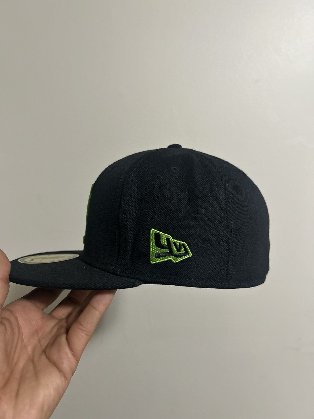Other YVL Green on Black Hat 3/8 Size ONE SIZE - 5 Thumbnail