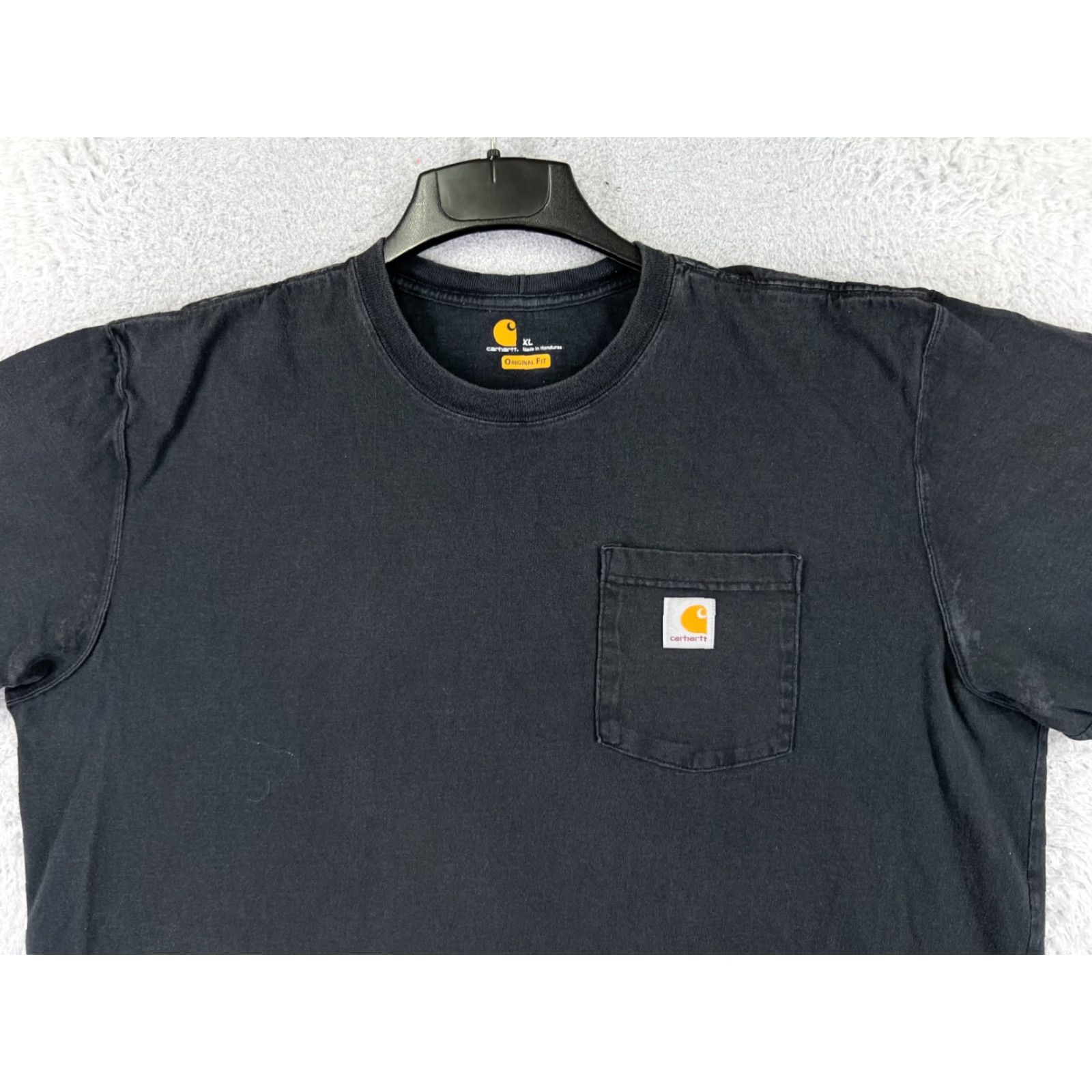 Carhartt Carhartt Shirt Men XL Black Short Sleeve Crew Neck Cotton Jersey Embroidered Logo Work Modern American 90s? Not specified; omit. Size US XL / EU 56 / 4 - 4 Thumbnail