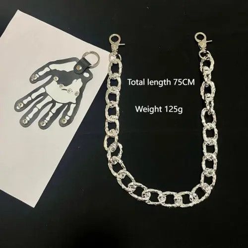 Vision Streetwear Skeleton Hand Charm Wallet Chain Size ONE SIZE - 4 Thumbnail
