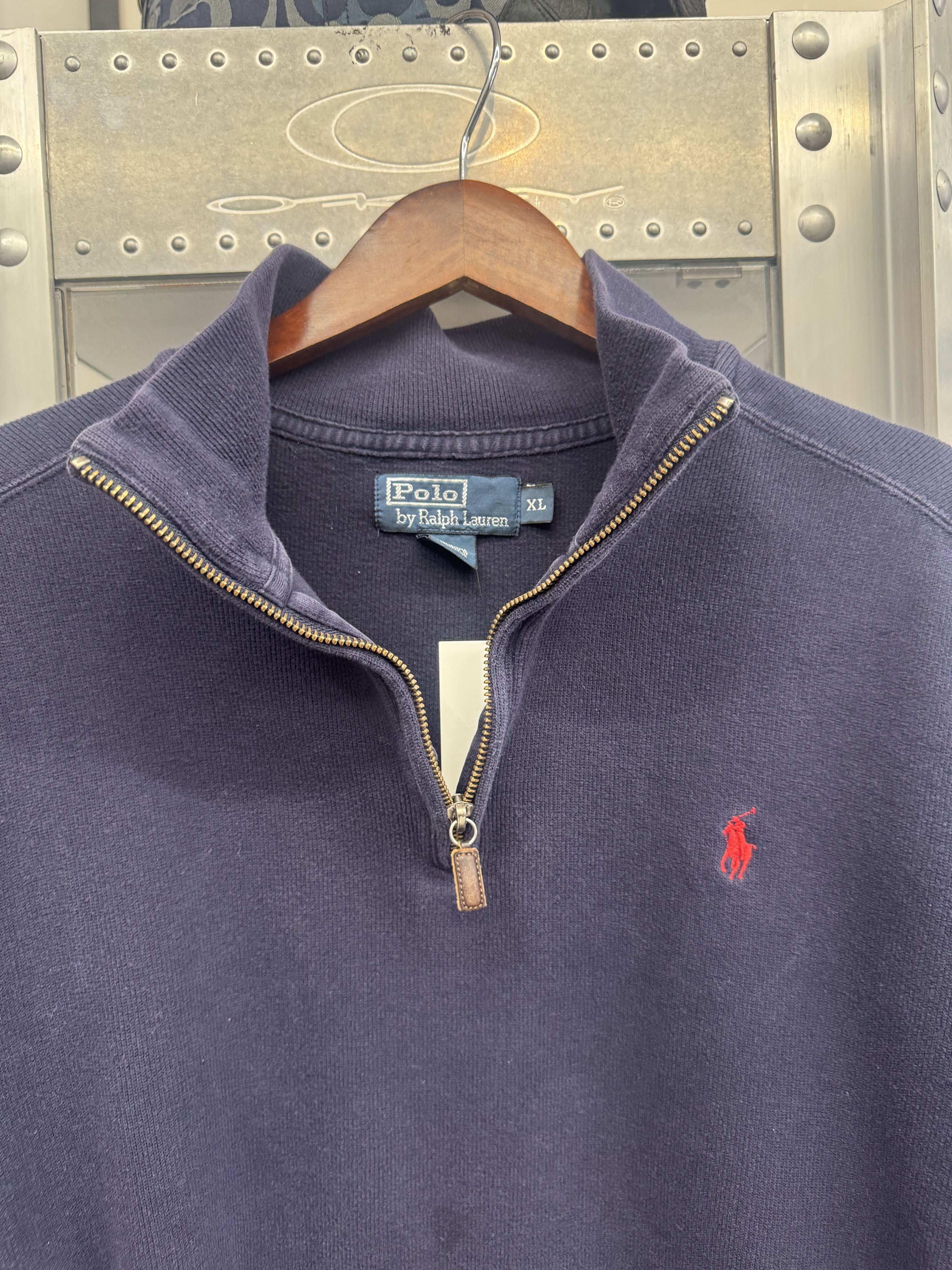Polo Ralph Lauren Vintage RL Quarter Zip Size US XL / EU 56 / 4 - 3 Thumbnail