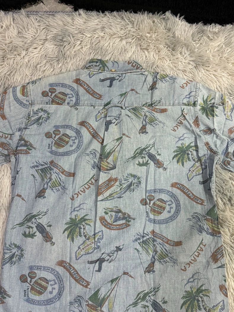 Our Legacy our legacy size 46 Hawaiian full-print denim shirt 2502-Nex Size US S / EU 44-46 / 1 - 6 Thumbnail