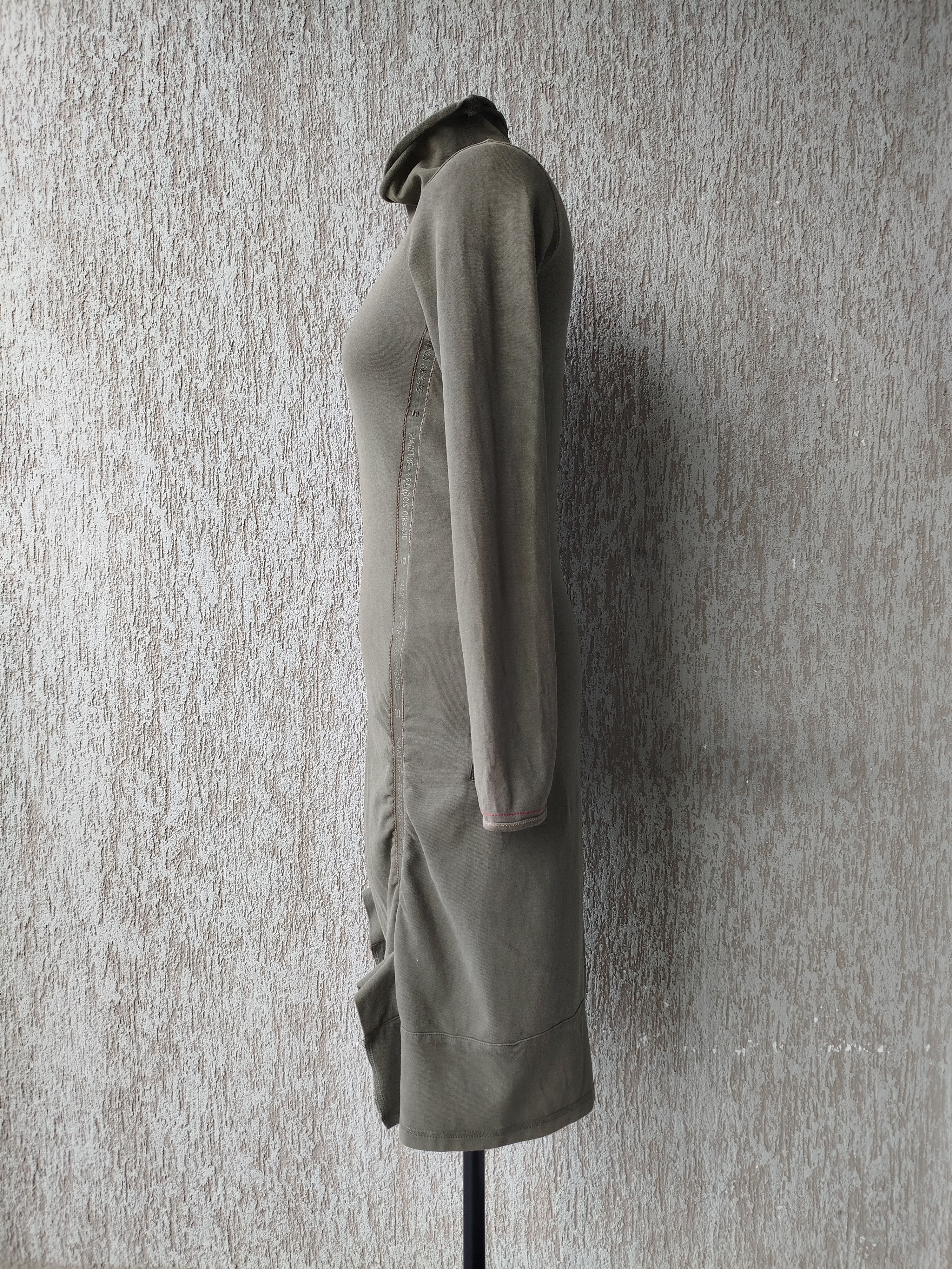 Marithe + Francois Girbaud Dress Long Sleeve Turtleneck Khaki Pockets Vintage Cotton Size S / US 4 / IT 40 - 11 Thumbnail