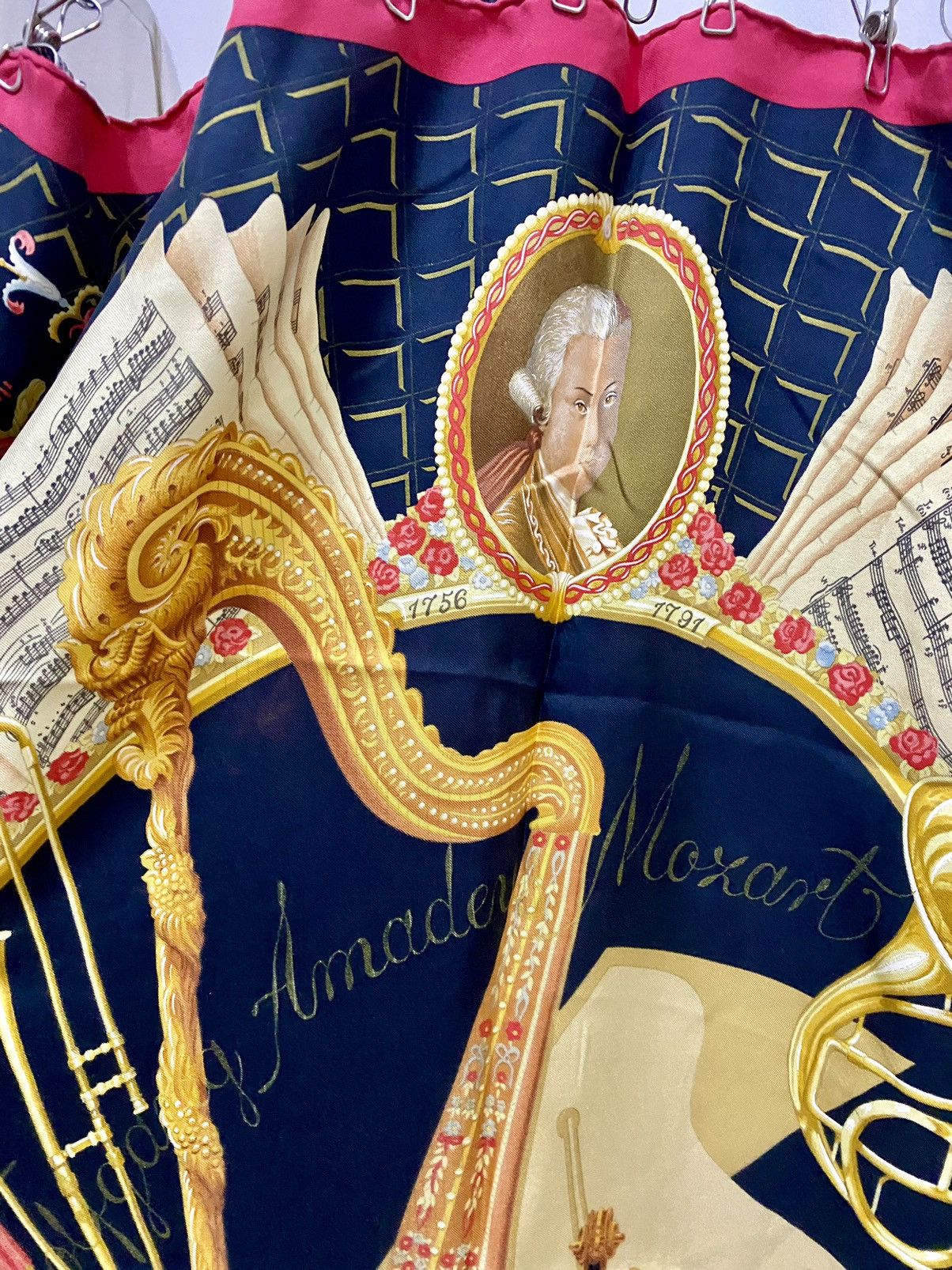 Hermes Rare Hermes Carre 90 "Wolfgang Amadeus Mozart" Silk Scarf Size ONE SIZE - 7 Thumbnail