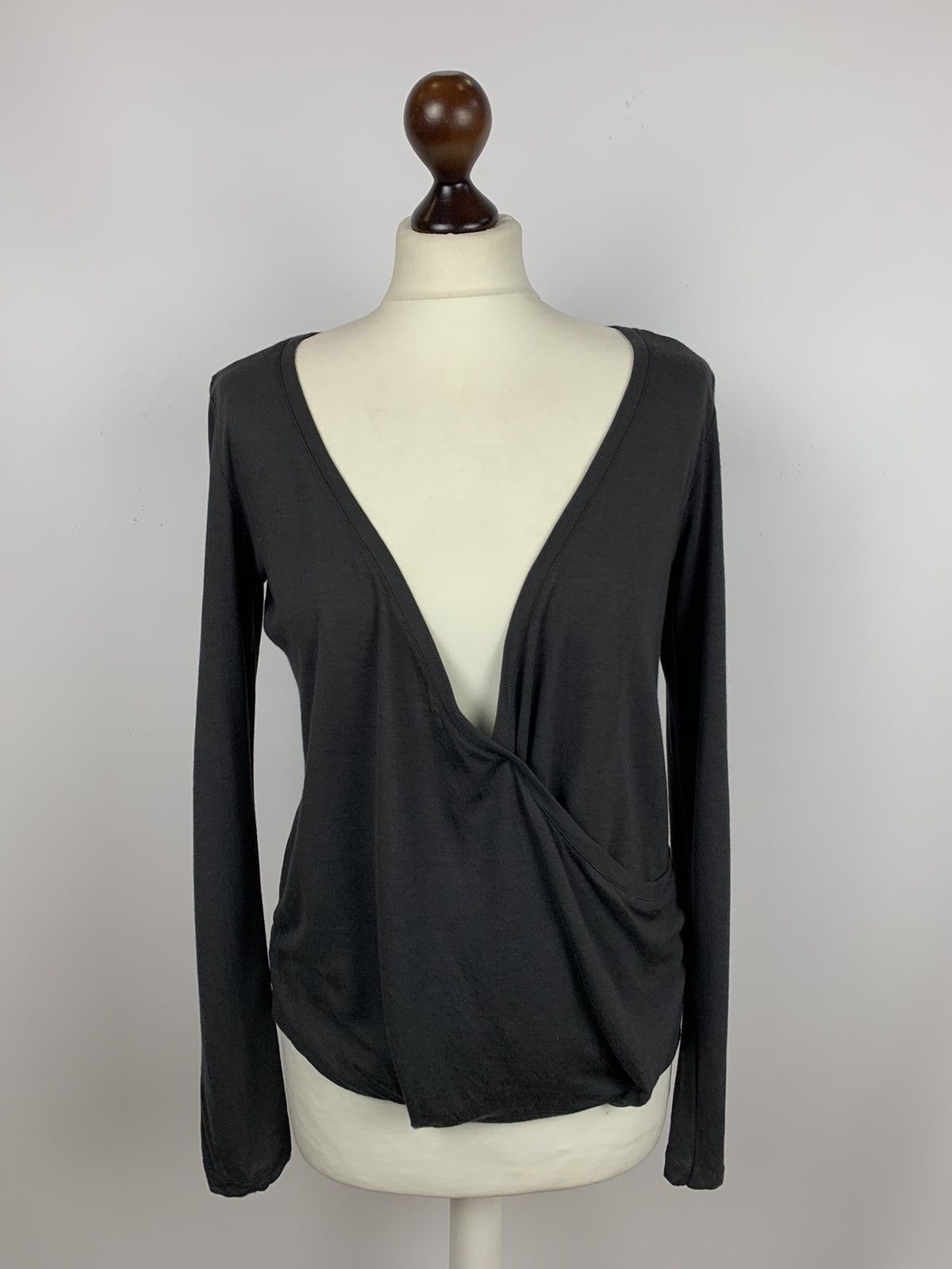 Allsaints Alllsaints Kerin LS Top Wrap Effect Long Sleeve Tee Ladies Size M / US 6-8 / IT 42-44 - 2 Thumbnail