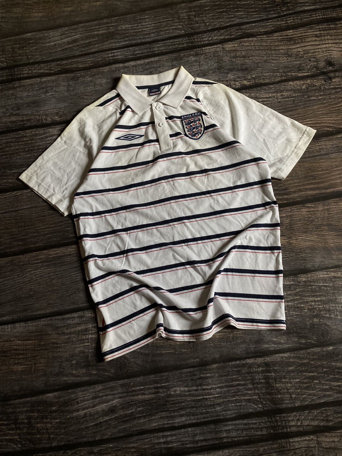 Umbro ⚡️ England Umbro vintage soccer polo jersey Size US L / EU 52-54 / 3 - 2 Thumbnail
