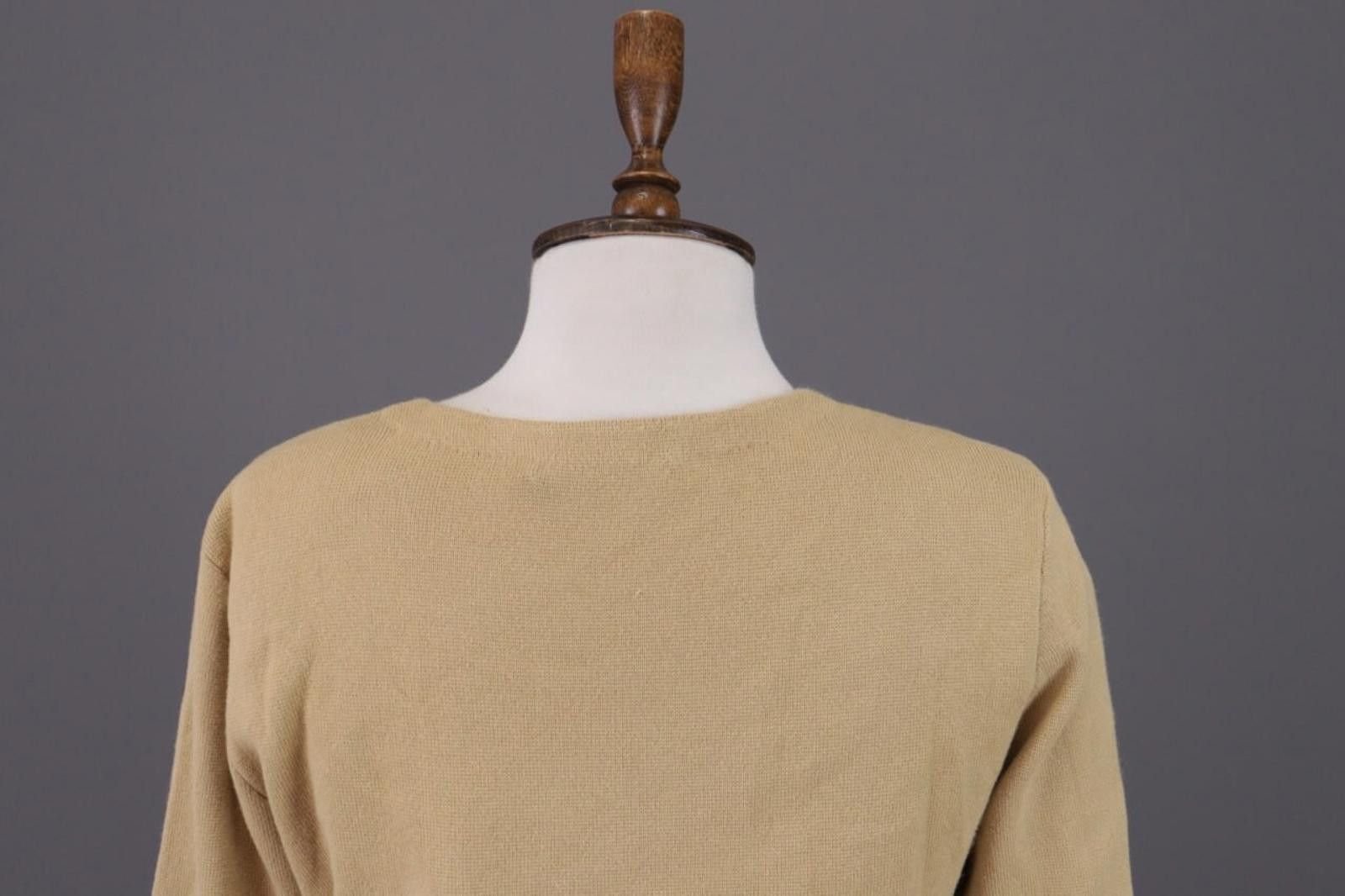 Lauren Ralph Lauren Lauren Ralph Lauren Beige Zip Knit Track Jacket Size M Size M / US 6-8 / IT 42-44 - 10 Thumbnail