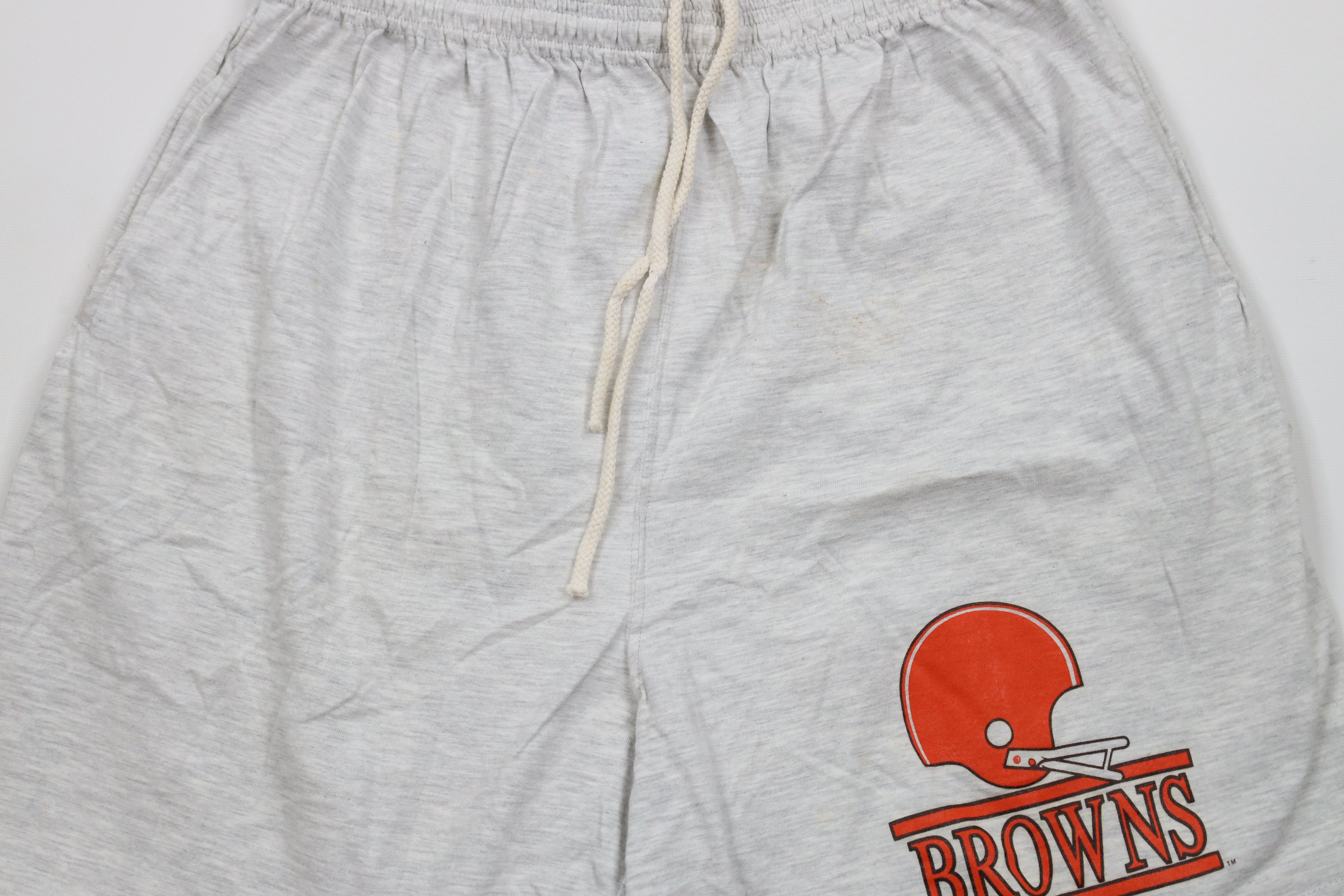 Russell Athletic × Vintage Vintage 90s Russell Athletic Browns Football Shorts Gray USA Size US 36 / EU 52 - 3 Thumbnail