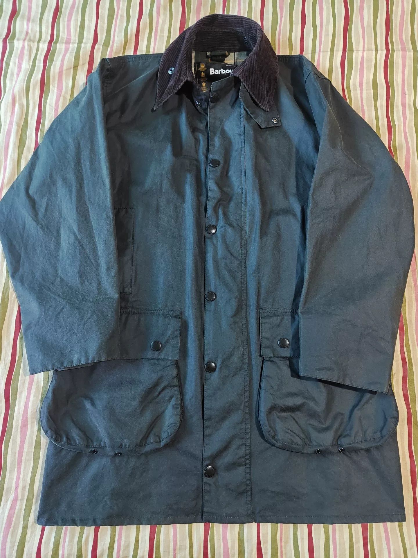 Barbour Barbour Border Long Waxed Trench Coat Size US M / EU 48-50 / 2 - 1 Thumbnail