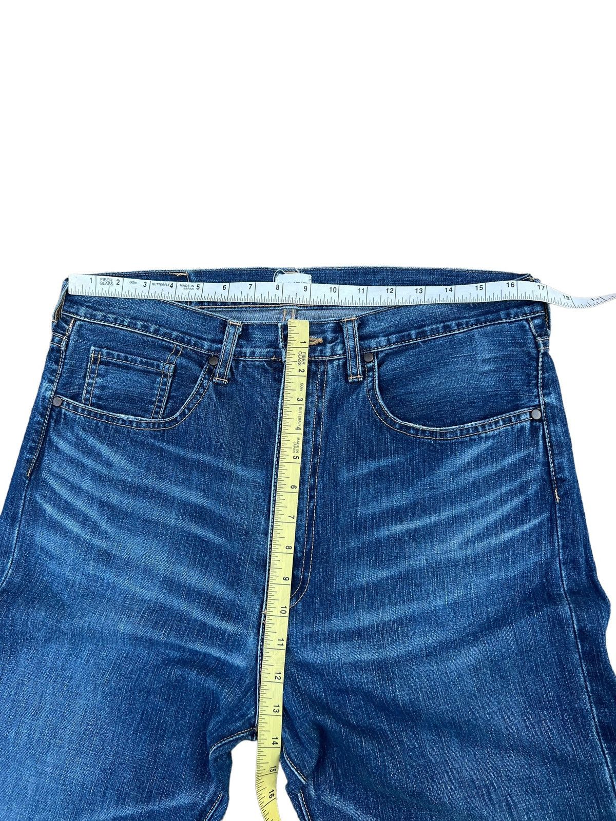 Bape Vintage A Bathing Ape Nigo Era Fade Blue Denim Jeans Size US 32 / EU 48 - 3 Thumbnail