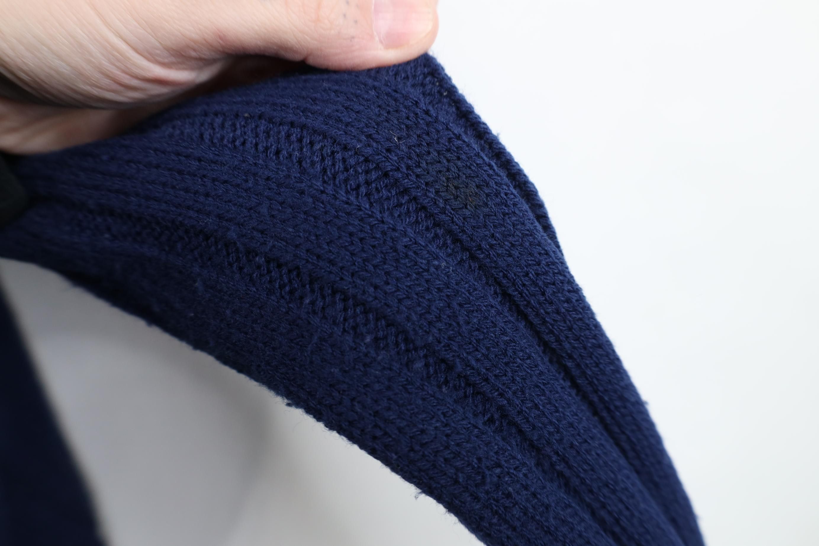 Vintage Vintage 70s 80s Streetwear Chunky Cable Knit Sweater Blue Size M / US 6-8 / IT 42-44 - 9 Thumbnail