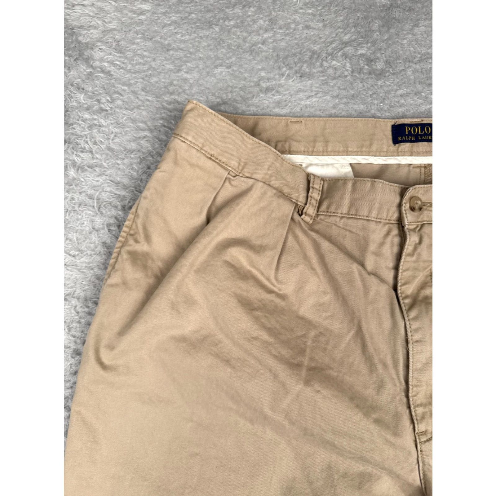 Polo Ralph Lauren Polo Ralph Lauren Shorts Mens 38 Khaki Pleated Chino Casual Golf Cotton Classic Size US M / EU 48-50 / 2 - 4 Thumbnail