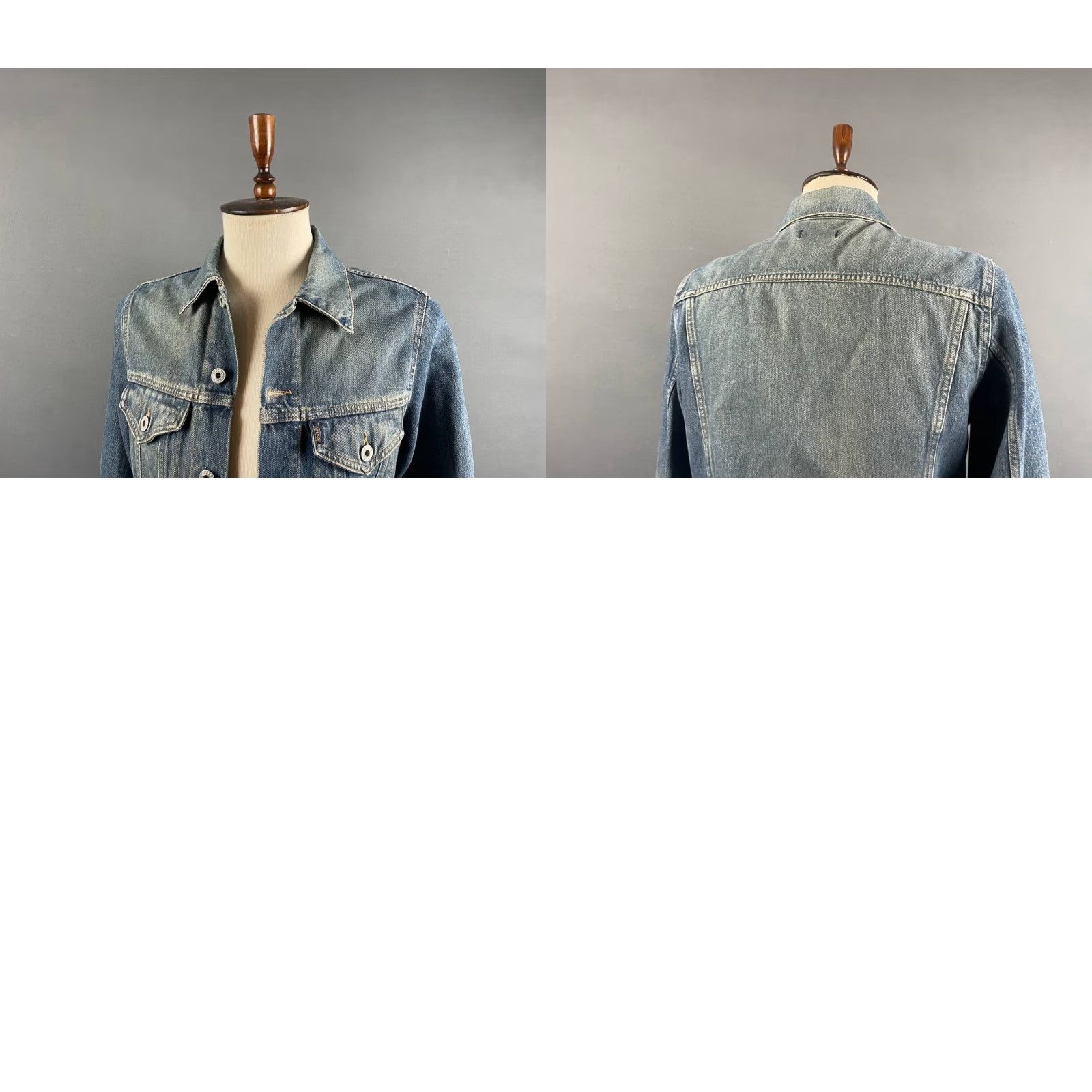 Replay Replay Mens Jacket Denim Blue Long Sleeve Front Zip Bomber Regular Size M Size US M / EU 48-50 / 2 - 9 Thumbnail