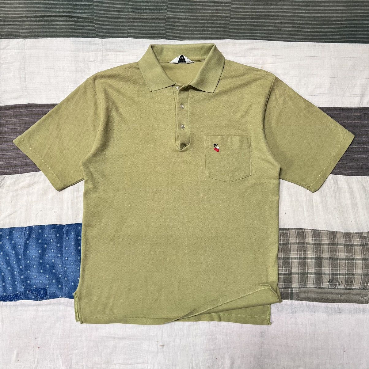 Vintage Vintage soft forest green 1970s golf polo T-shirt Size US M / EU 48-50 / 2 - 1 Thumbnail
