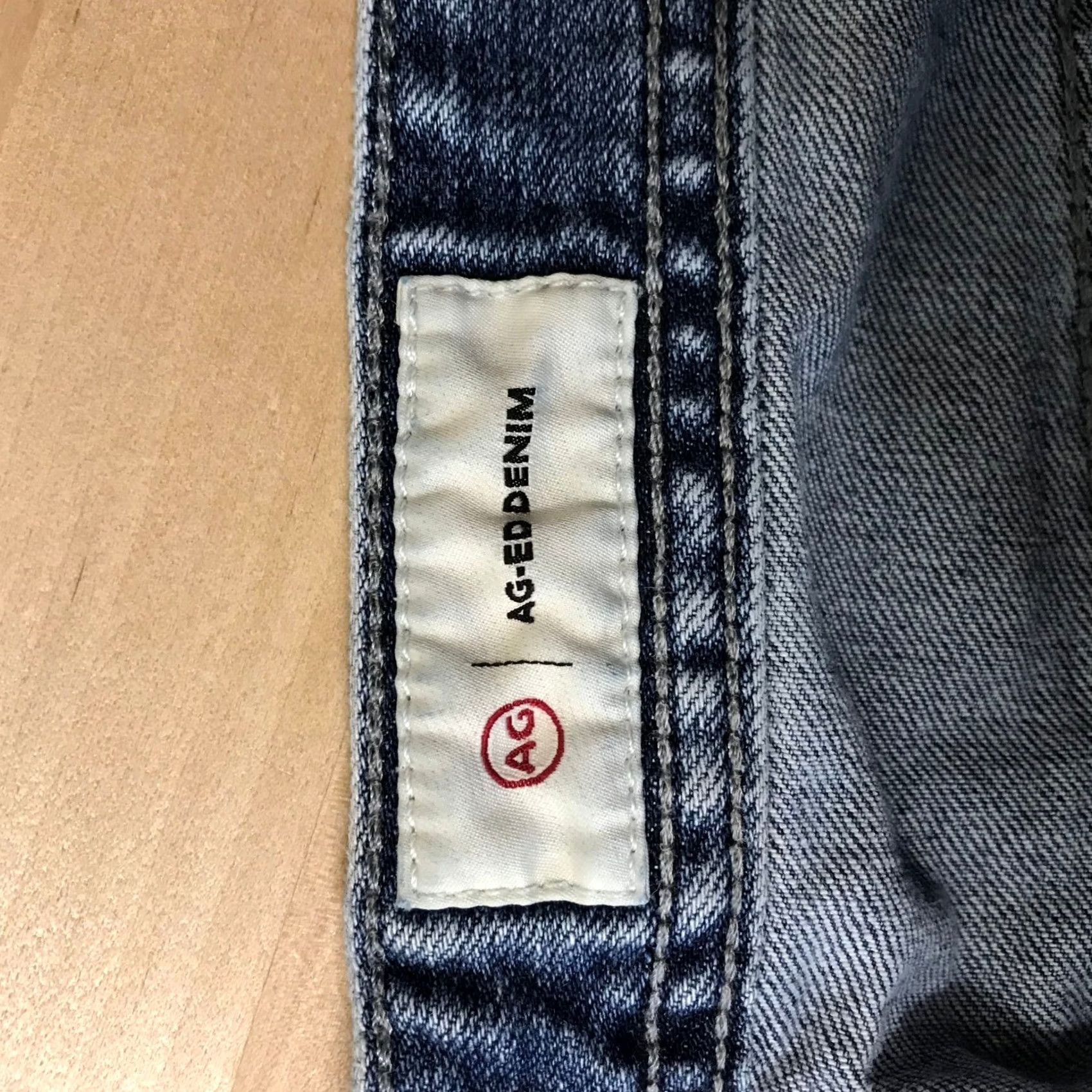 Vintage AG Adriano Goldschmied Everett Slim Straight Jeans Blue Medium Wash Mens 38x32 Straight Denim 5-Pocket Vintage No Regular Fit Jeans Size 26" / US 2 / IT 38 - 7 Thumbnail