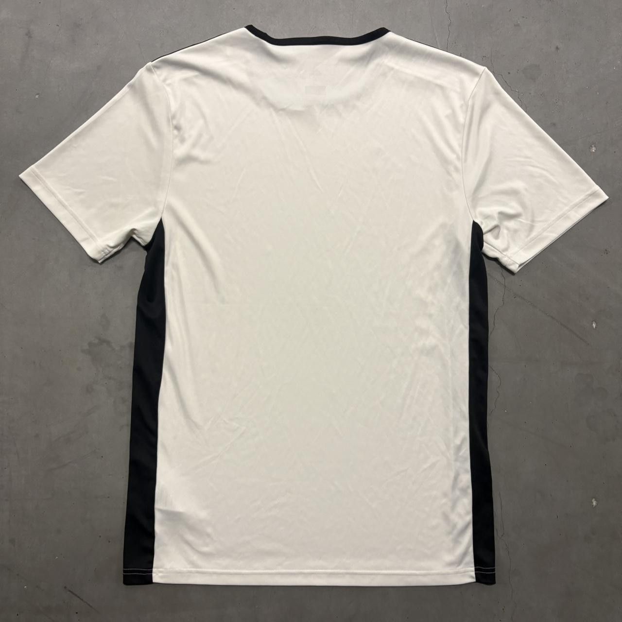 Adidas Crazy Vintage Y2K/2000s Adidas White and Black Striped Blank Soccer Jersey! Size US S / EU 44-46 / 1 - 3 Thumbnail