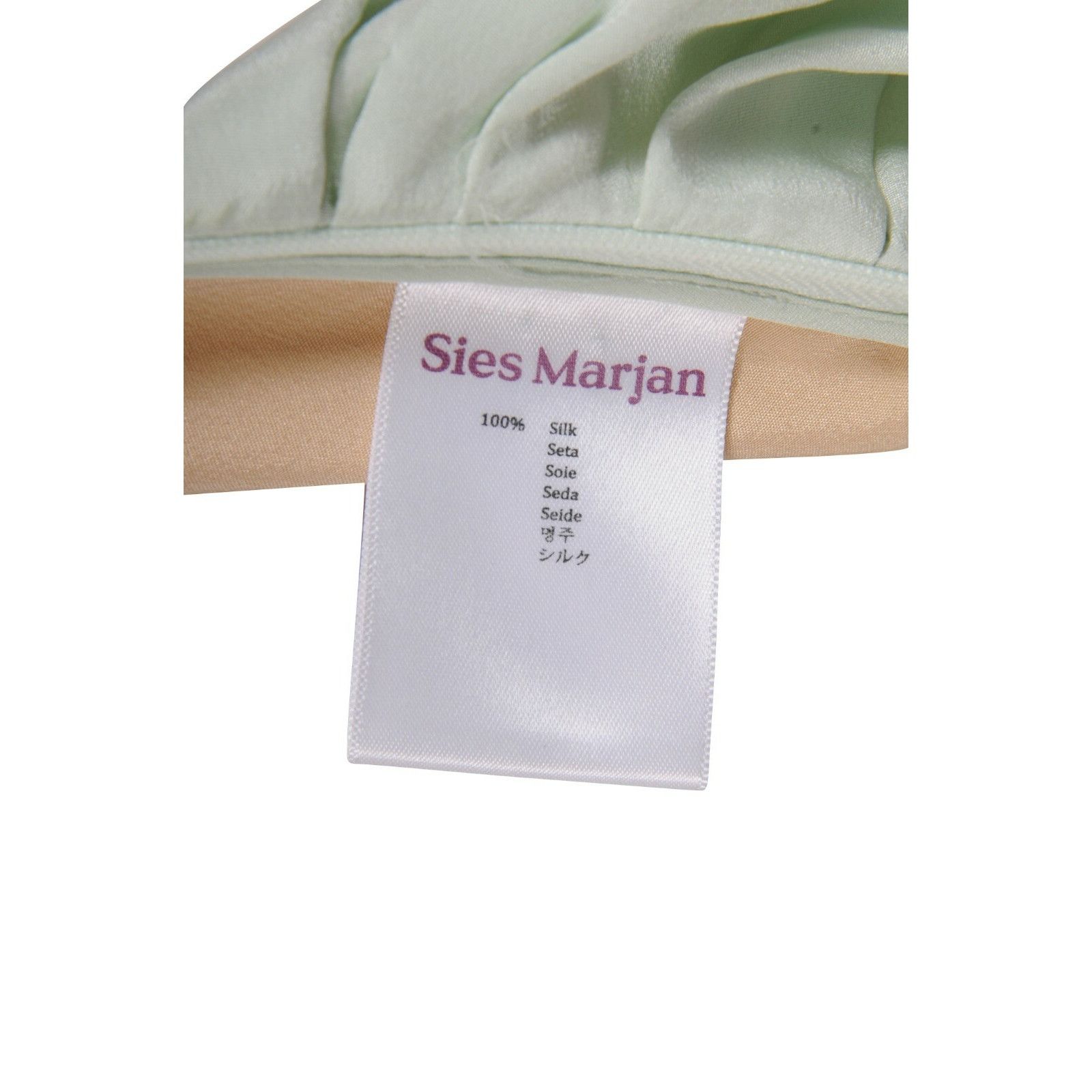 Sies Marjan Asymmetric Runway Dress Orange Green Tan Size S / US 4 / IT 40 - 12 Thumbnail