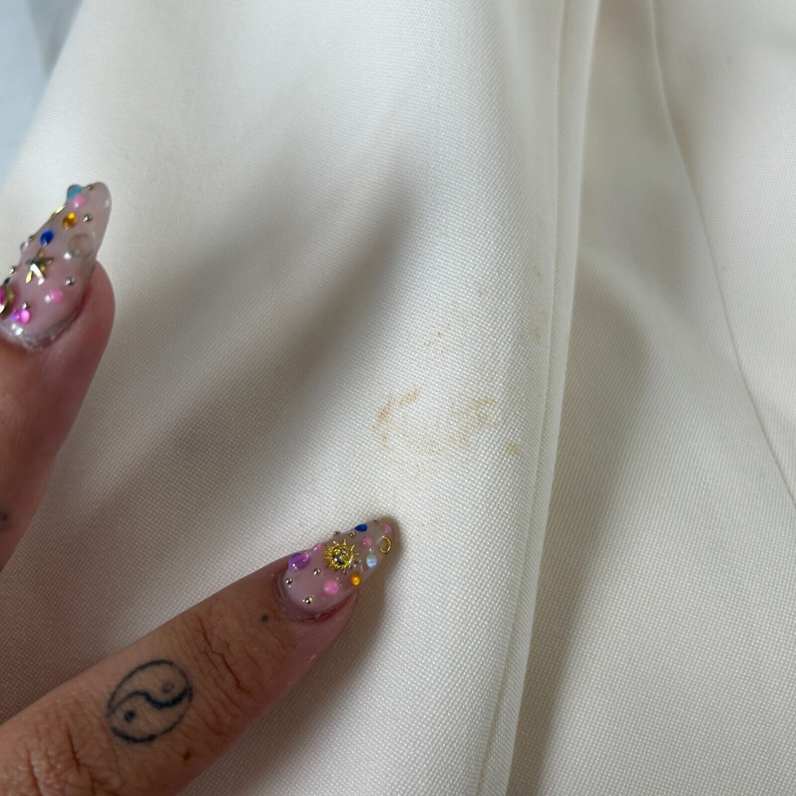 Stella McCartney Stella McCartney Cream White Lapel 1-Button Blazer 42 / 12 Size XL / US 12-14 / IT 48-50 - 9 Thumbnail