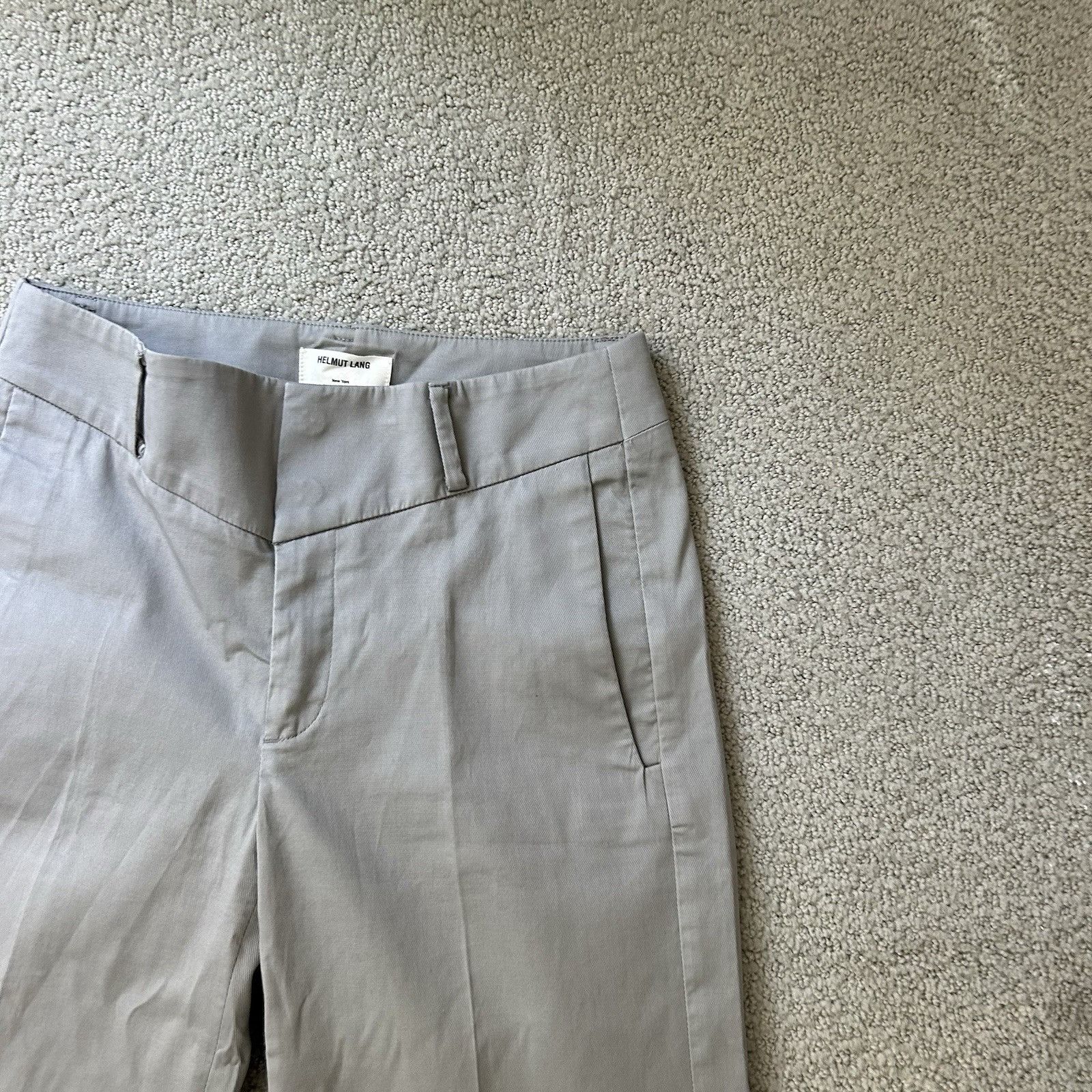 Helmut Lang HELMUT LANG Womens Pants Pull On Cotton Gray Trouser High-Ri Size 25" / US 0 / IT 36 - 5 Thumbnail