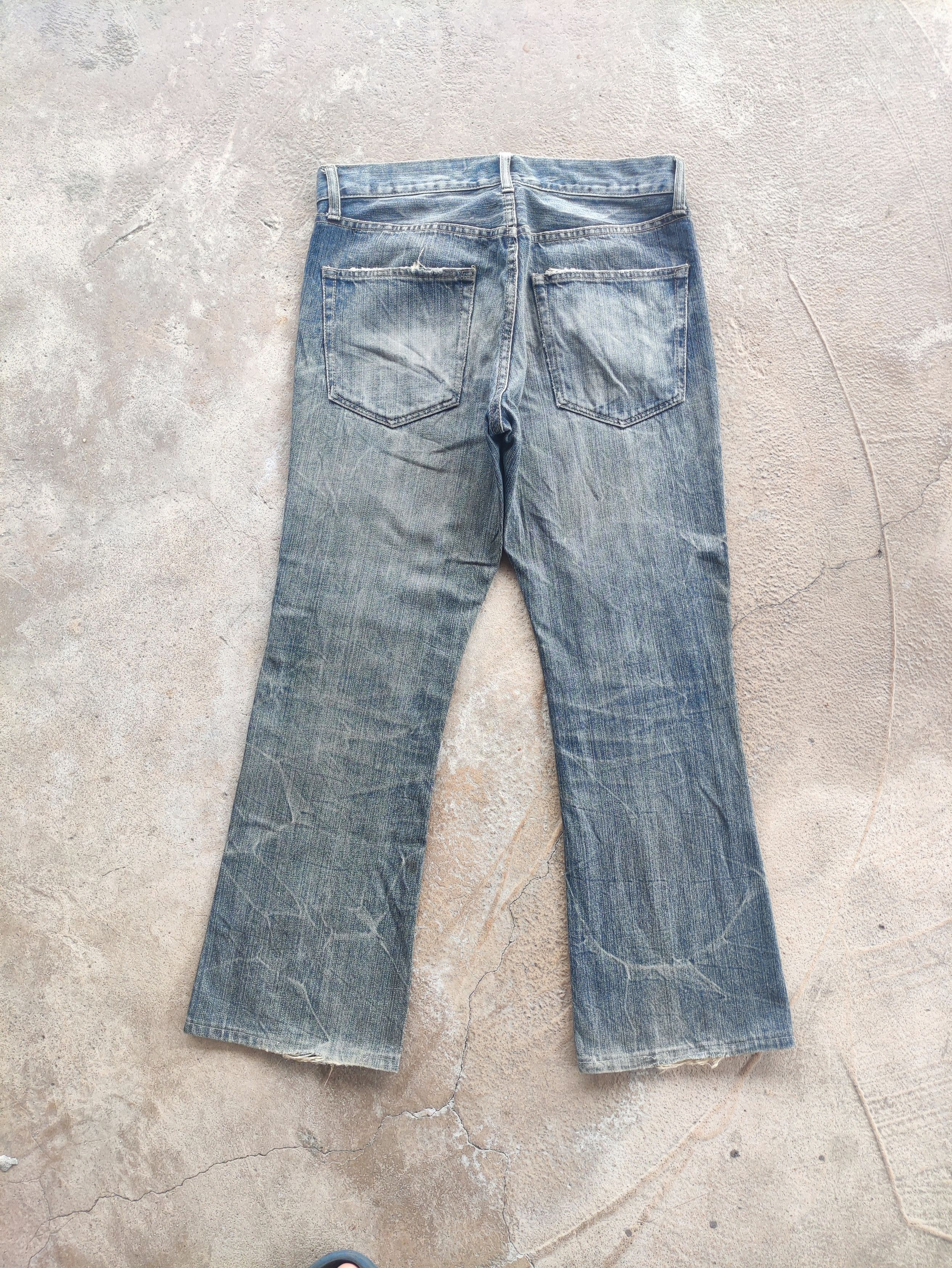 Japanese Brand Vintage Japanese Brand Flare Denim Distress Faded Pants Size US 31 - 8 Thumbnail