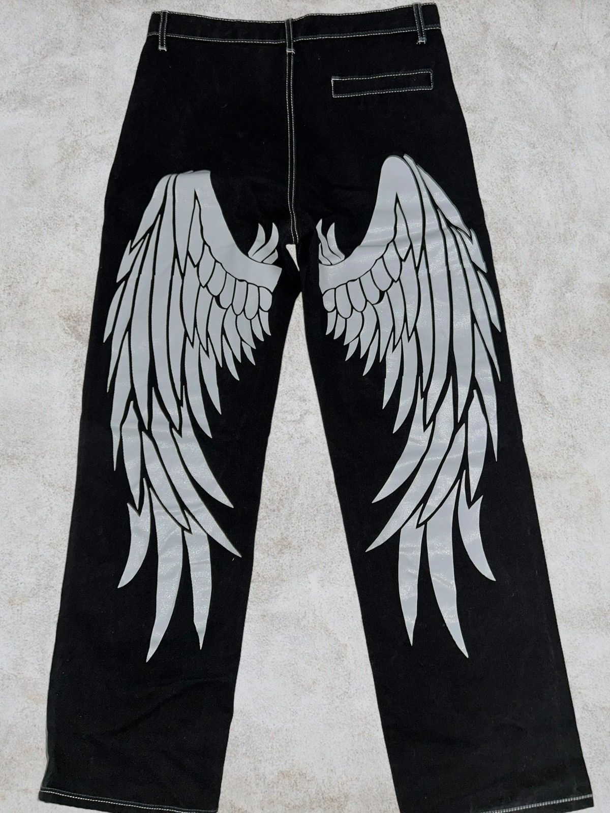 Shein Wings design baggy pants Size US 30 / EU 46 - 1 Thumbnail