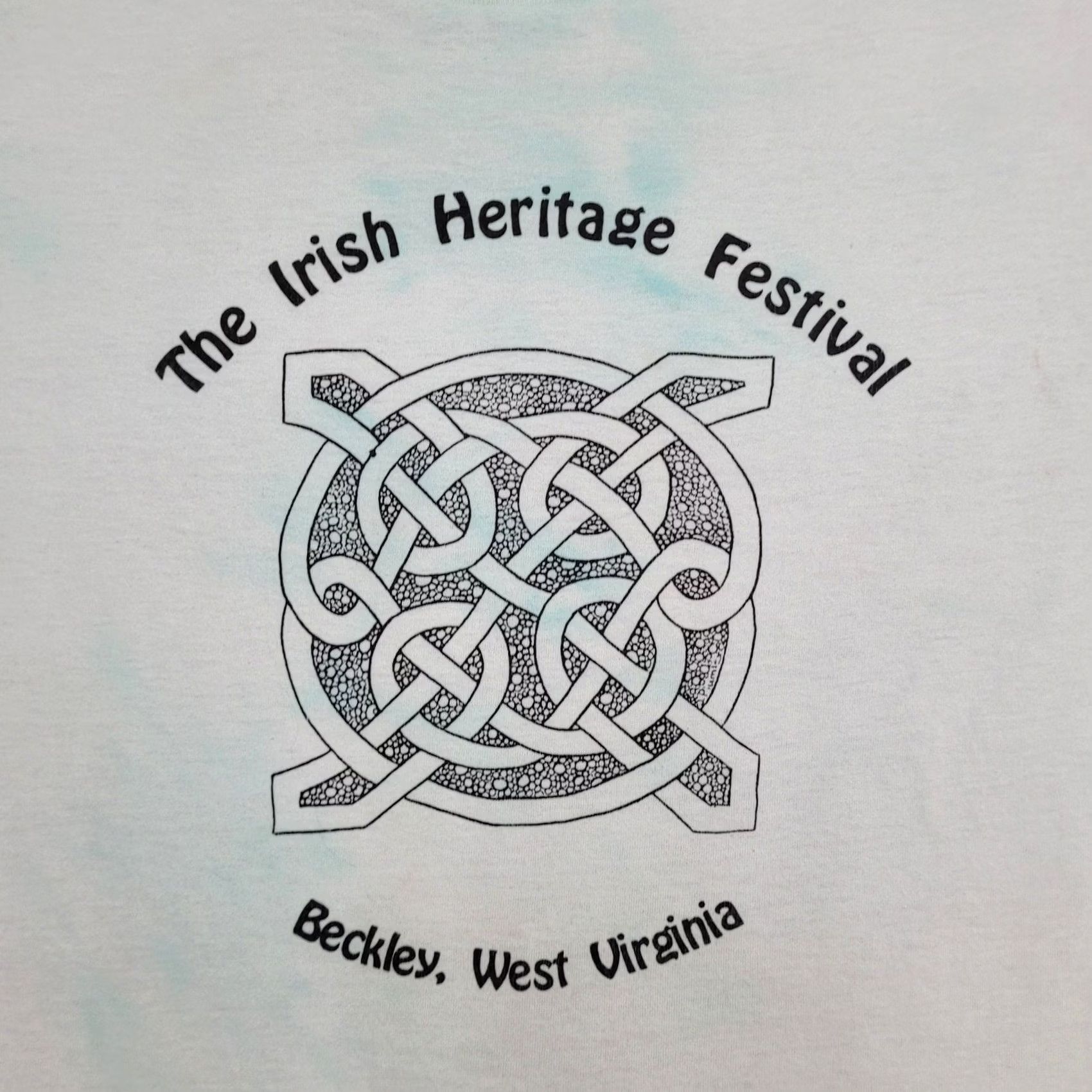 Vintage VINTAGE Irish Festival Shirt Blue Heritage M Medium 80s Logo Graphic Tee Mens Size US M / EU 48-50 / 2 - 7 Thumbnail