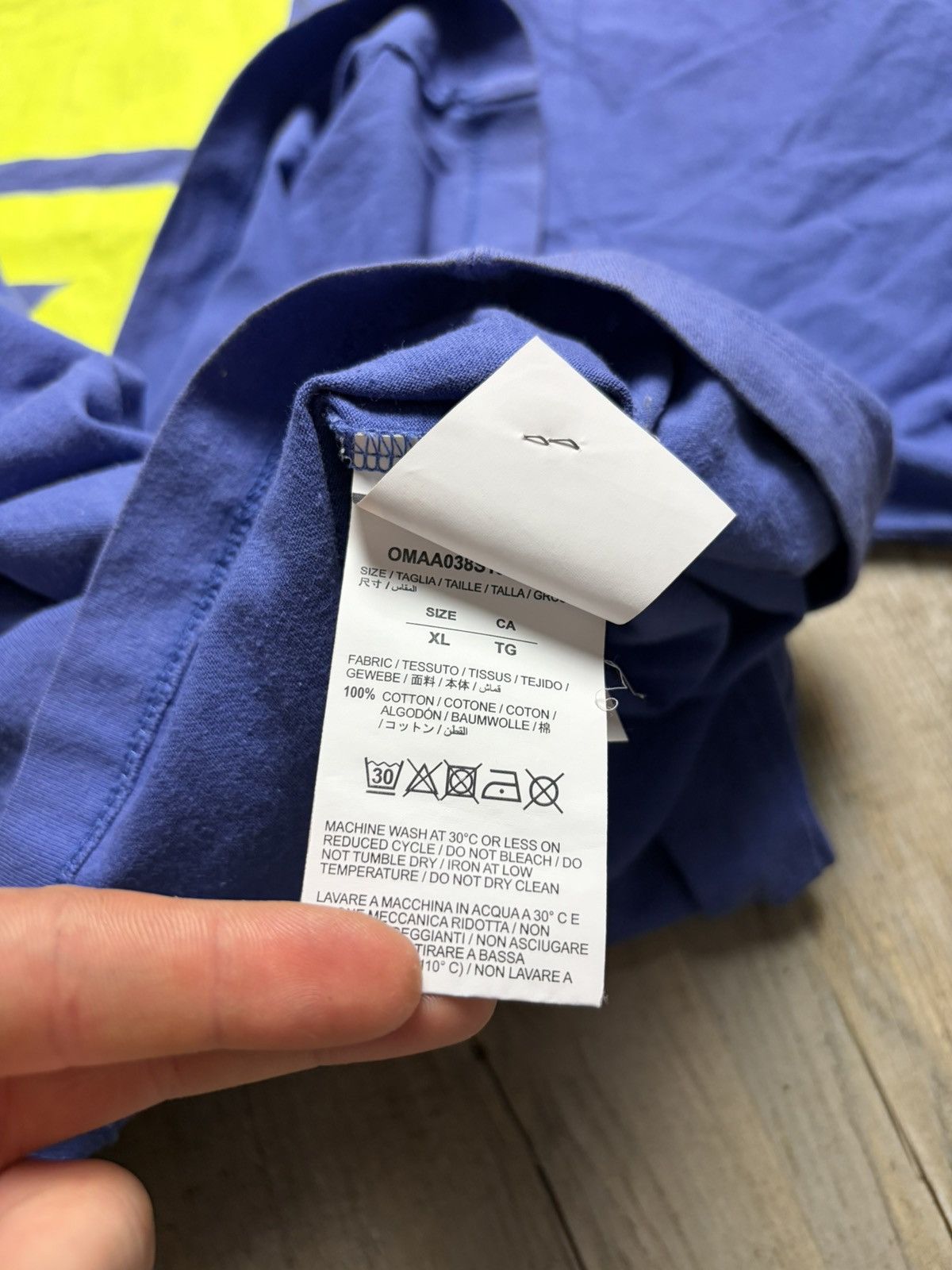 Off-White Short Sleeve Off-White T-Shirt in Purple Size L Size US XL / EU 56 / 4 - 10 Thumbnail