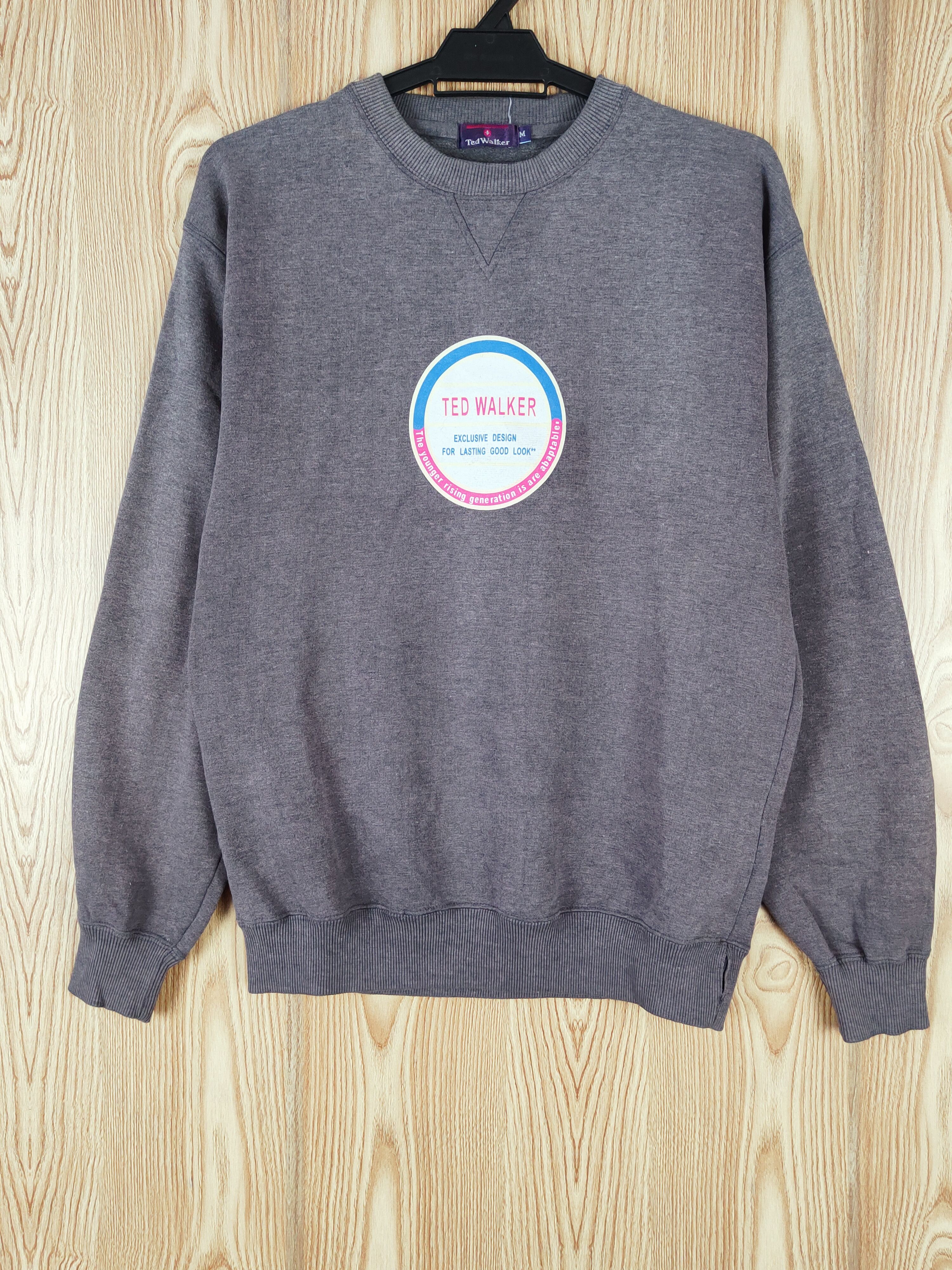 Japanese Brand × Vintage Very rare 🔥Ted Walker Dark Gray Sweatshirts Size US M / EU 48-50 / 2 - 1 Thumbnail