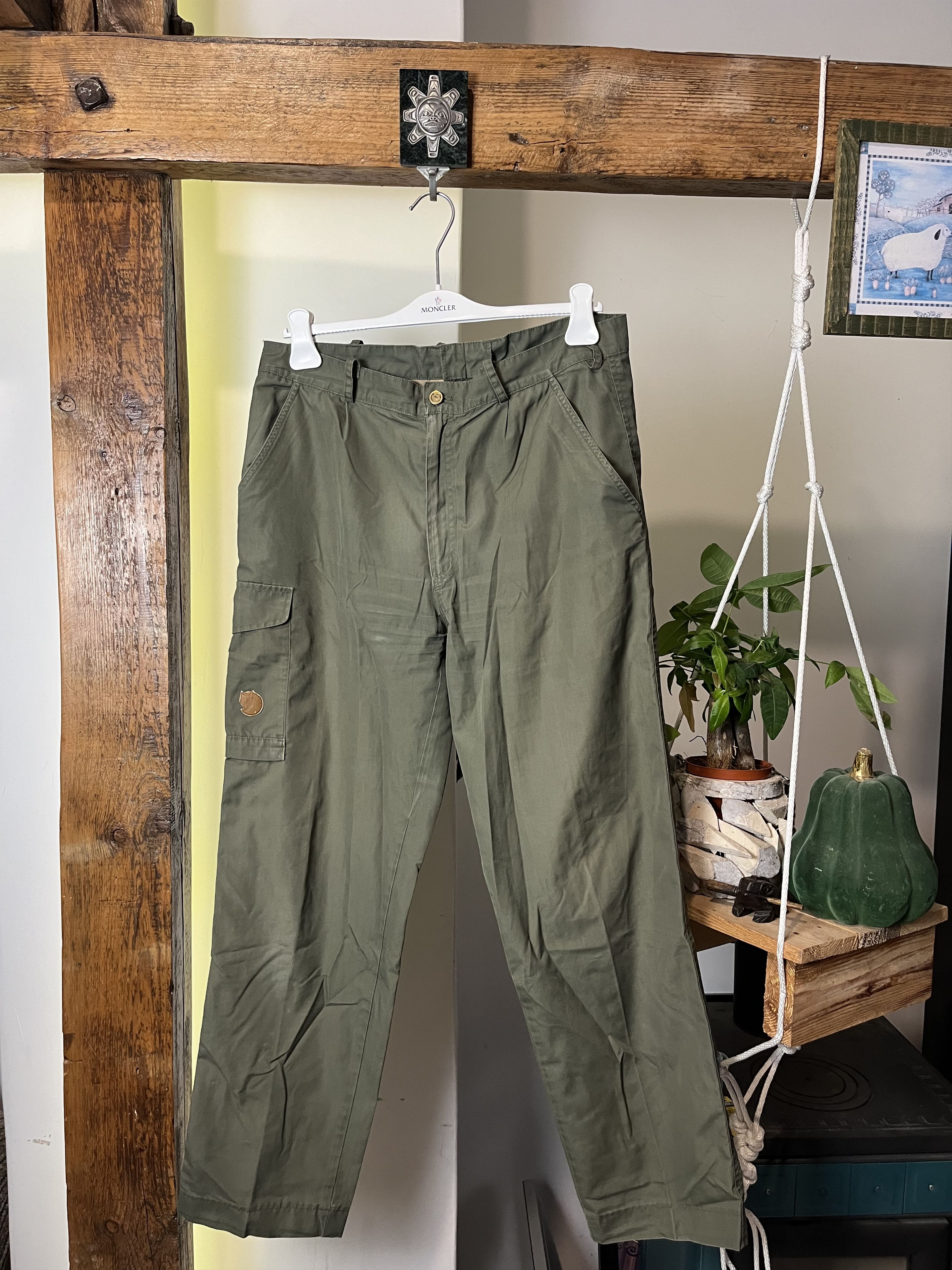 Fjallraven × Vintage 90s Fjallraven Pants Cargo Multi Pocket Military Size US 34 / EU 50 - 1 Thumbnail