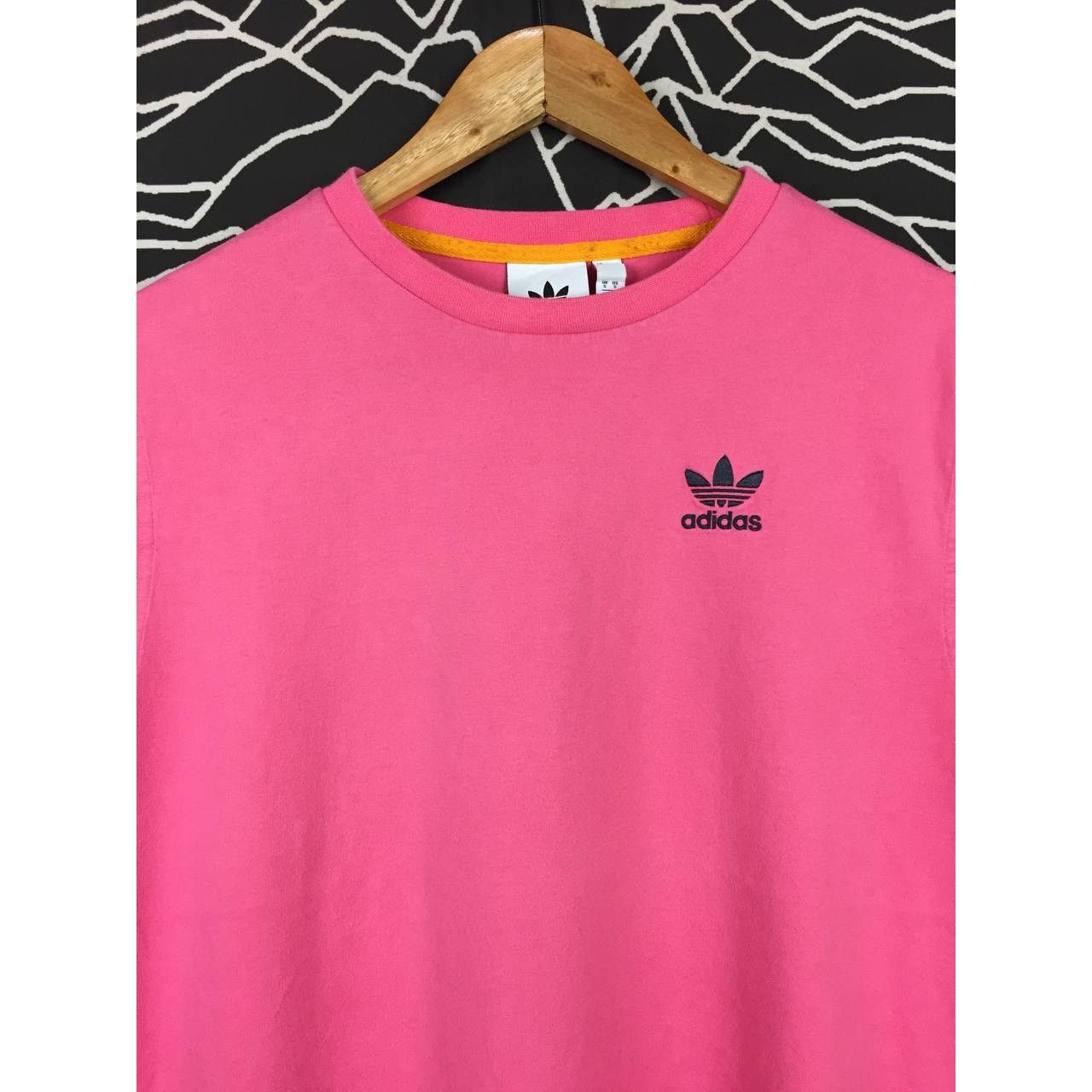 Adidas × Vintage Adidas Trefoil Embroidered Logo Abstract Graphic Tee Size US S / EU 44-46 / 1 - 6 Thumbnail