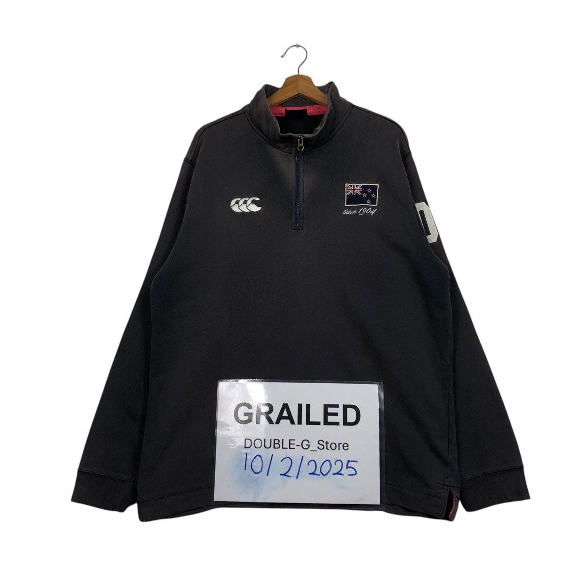 Canterbury of New Zealand 90s Canterbury Fleece Half-Zip NZ Rugby Patch, Oversized Fit Size US L / EU 52-54 / 3 - 1 Thumbnail