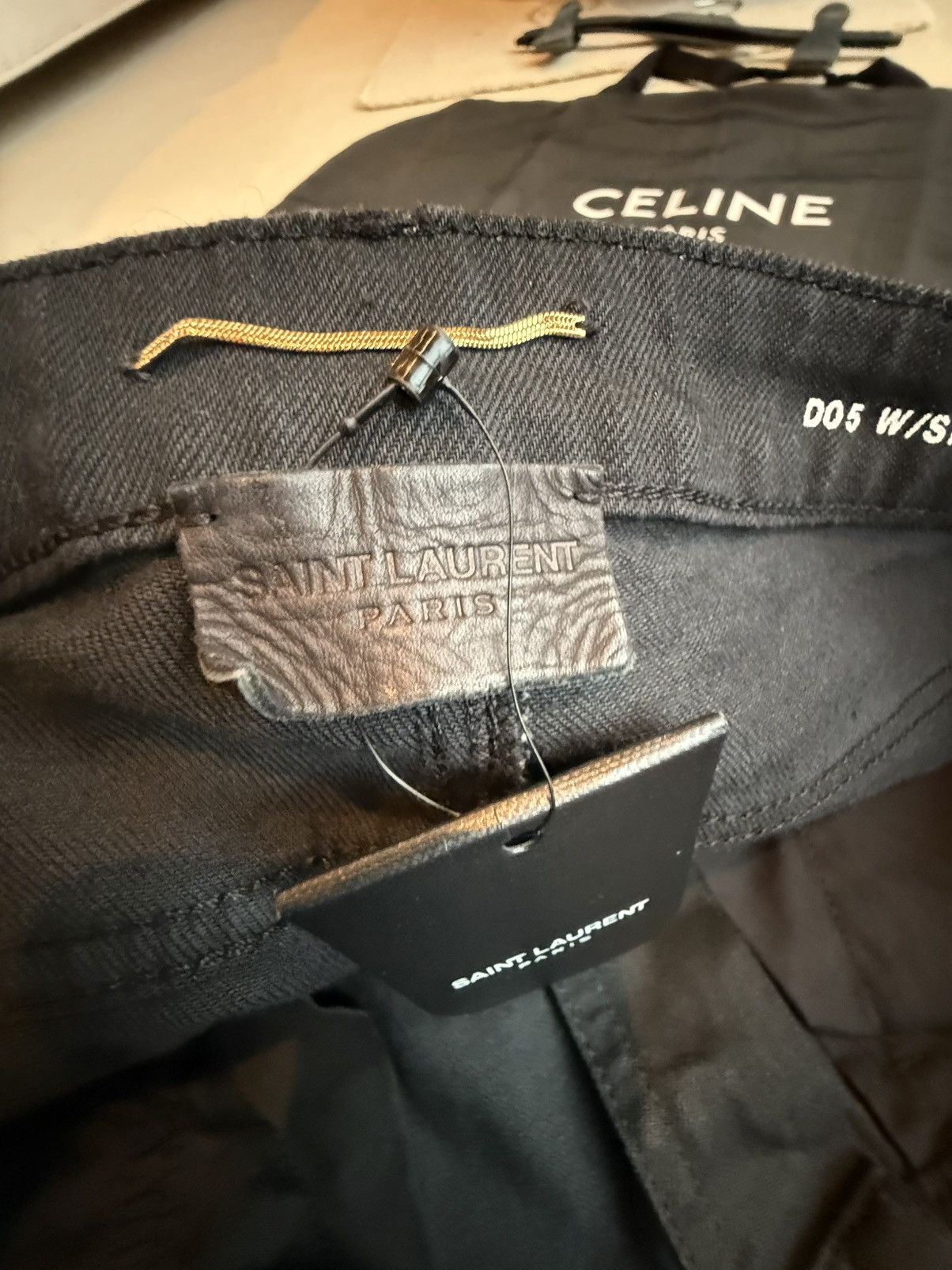 Saint Laurent Paris SS20 Saint Laurent BNWT black skinny jeans 31 slim denim Size US 31 - 21 Thumbnail