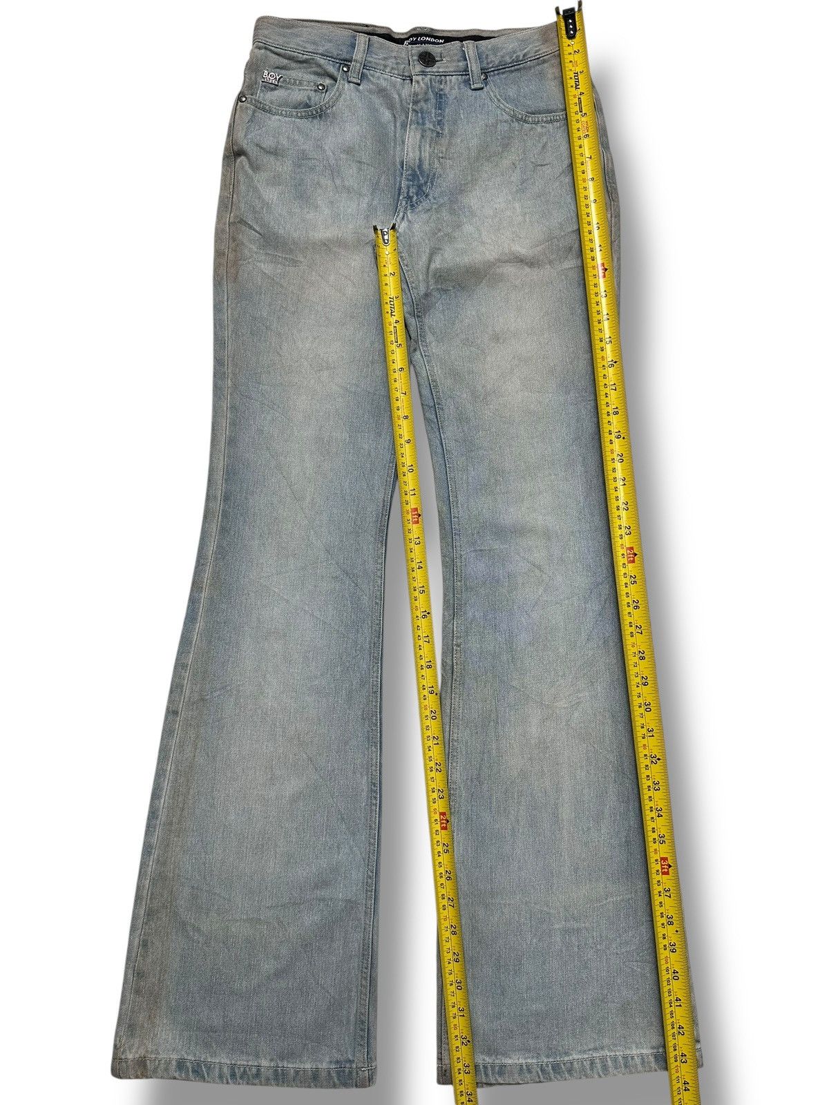 Boy London Vintage Boy London Bell-Bottom Flare Jeans Light BlueWash Size US 29 - 18 Thumbnail