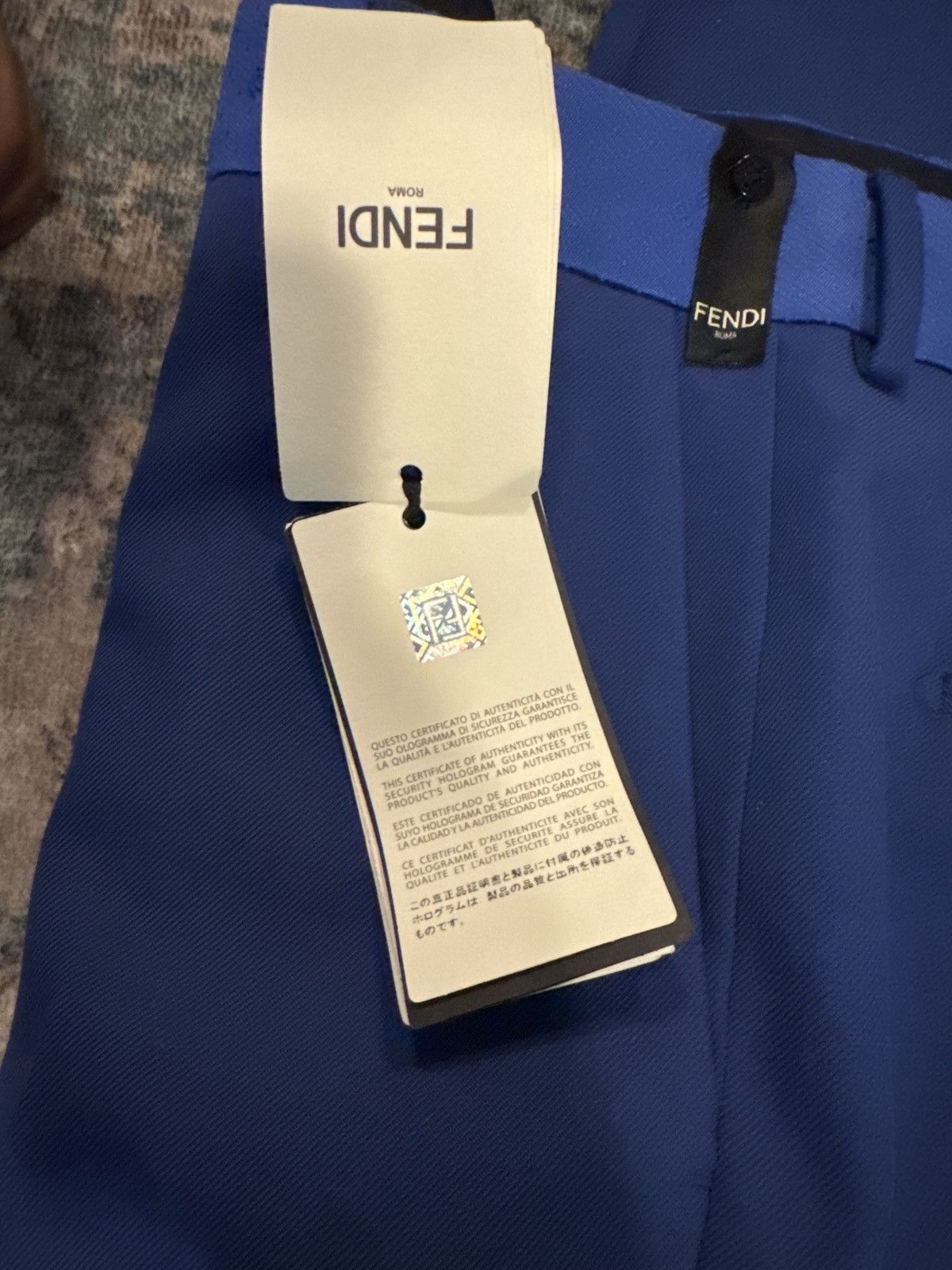 Fendi Fendi Wool Trousers Size 38R - 3 Thumbnail
