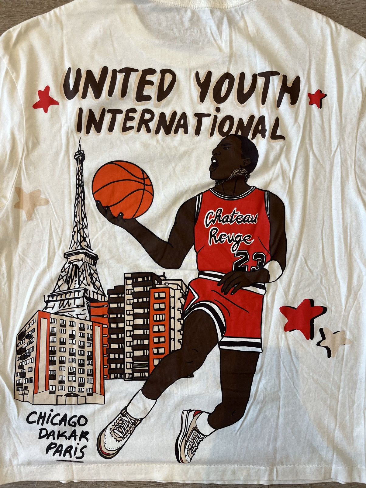 Jordan Brand Tshirt Jordan x Maison Chateau Rouge (size L) Size US L / EU 52-54 / 3 - 9 Thumbnail