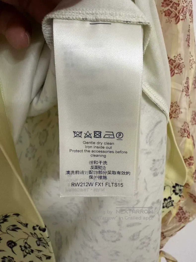 Louis Vuitton Louis Vuitton Beige Vintage Floral Full Print Shirt Patchw Size S / US 4 / IT 40 - 5 Thumbnail