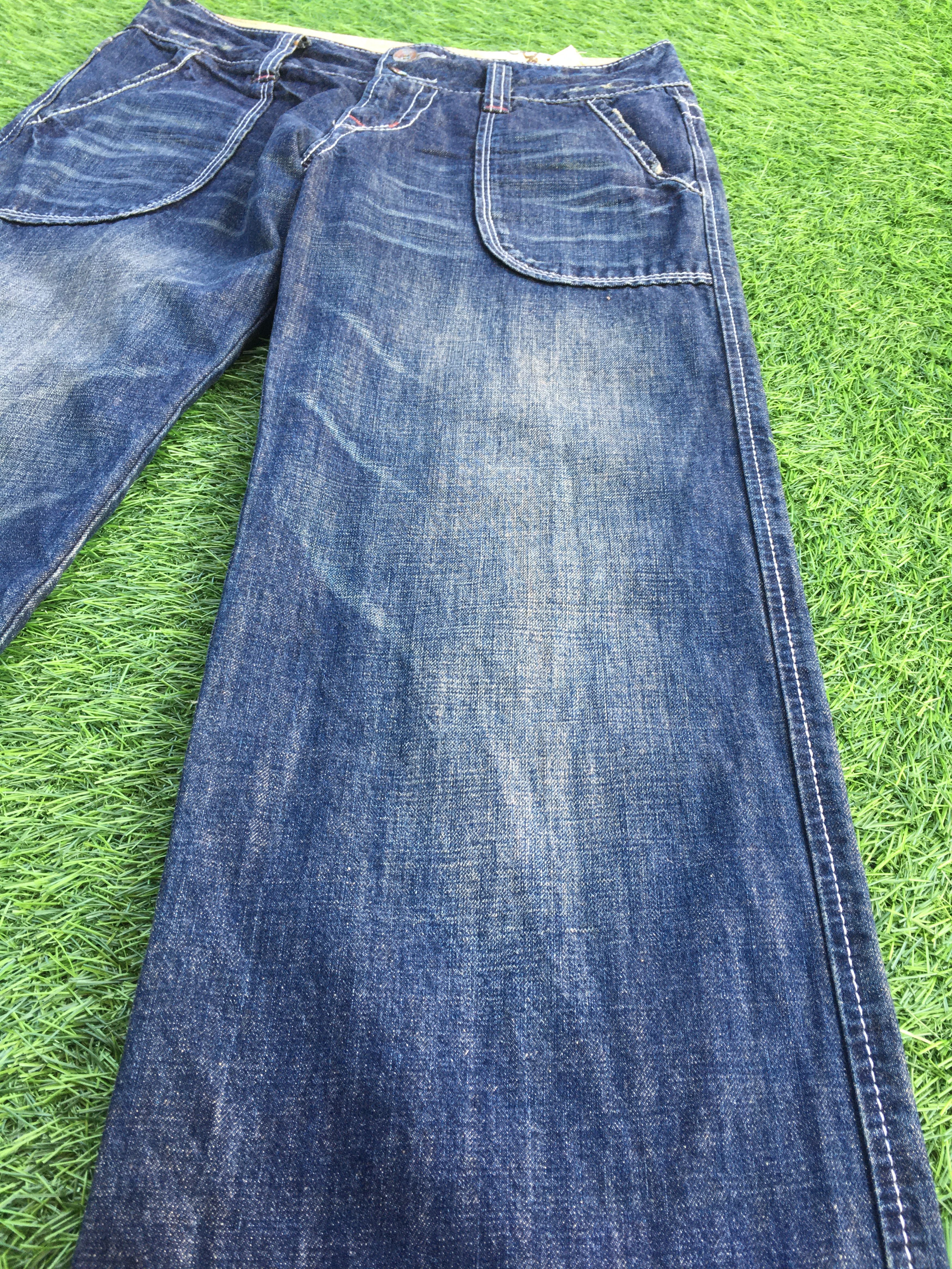 Japanese Brand WIDE LEG Low rise Carpenter Jeans D-1211 Size 27" / US 4 / IT 40 - 7 Thumbnail