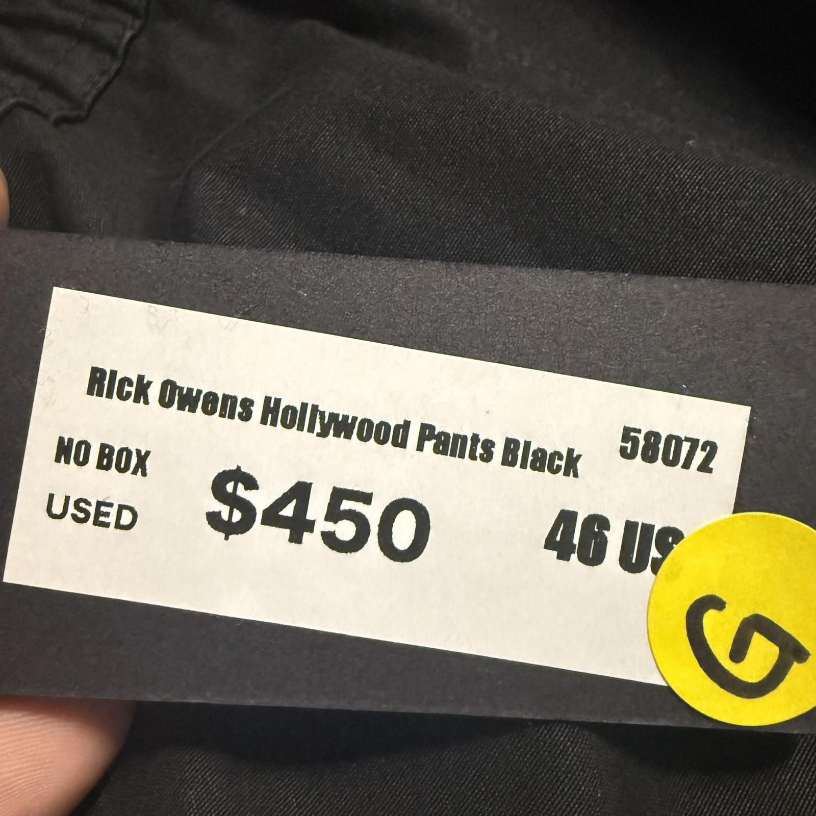Rick Owens Rick Owens Hollywood Pants Black 46 US Size US 32 / EU 48 - 5 Thumbnail