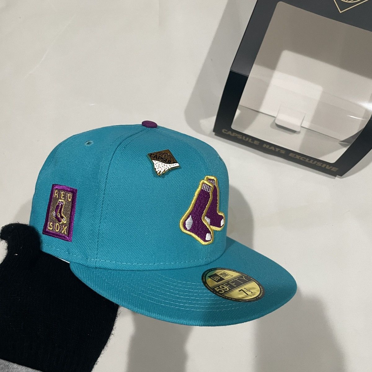 Capsule × New Era 7 1/2 Boston Red Sox CapsuleRoos Fitted Size ONE SIZE - 1 Thumbnail